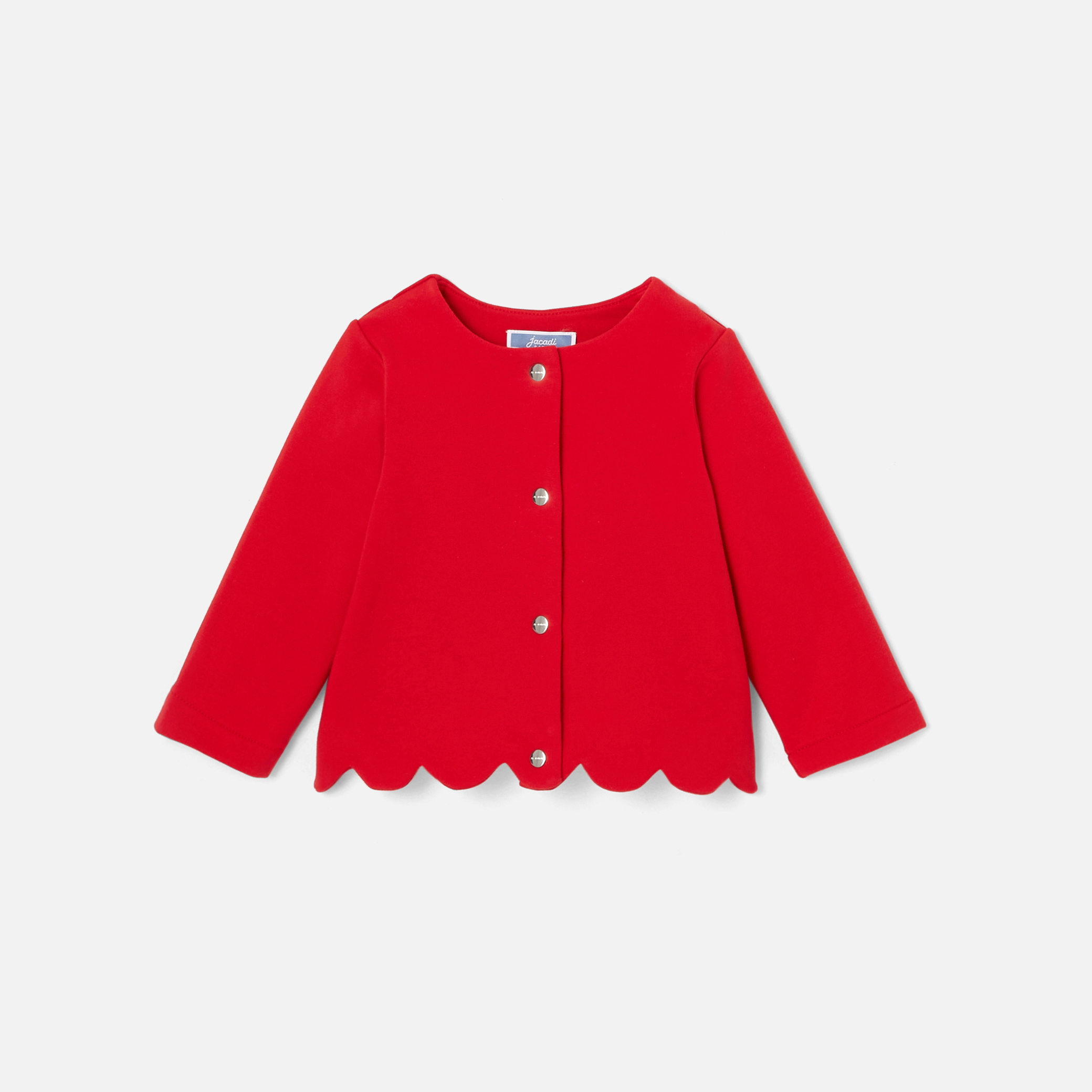 Jacadi - Cardigan bebé menina em moletão - VERMELHO JACADI