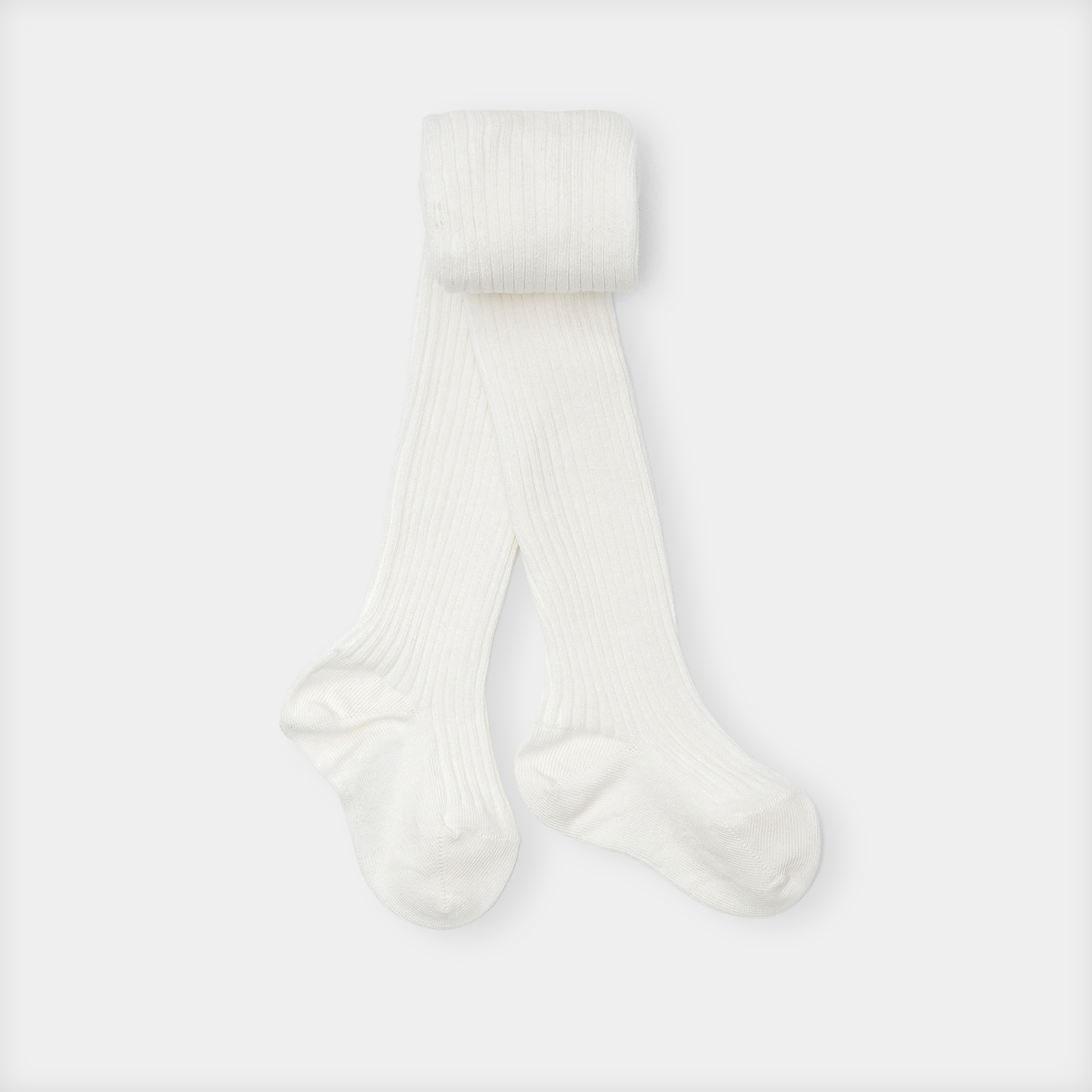 Jacadi - Collants canelados bebé menina - BRANCO SUAVE JACADI