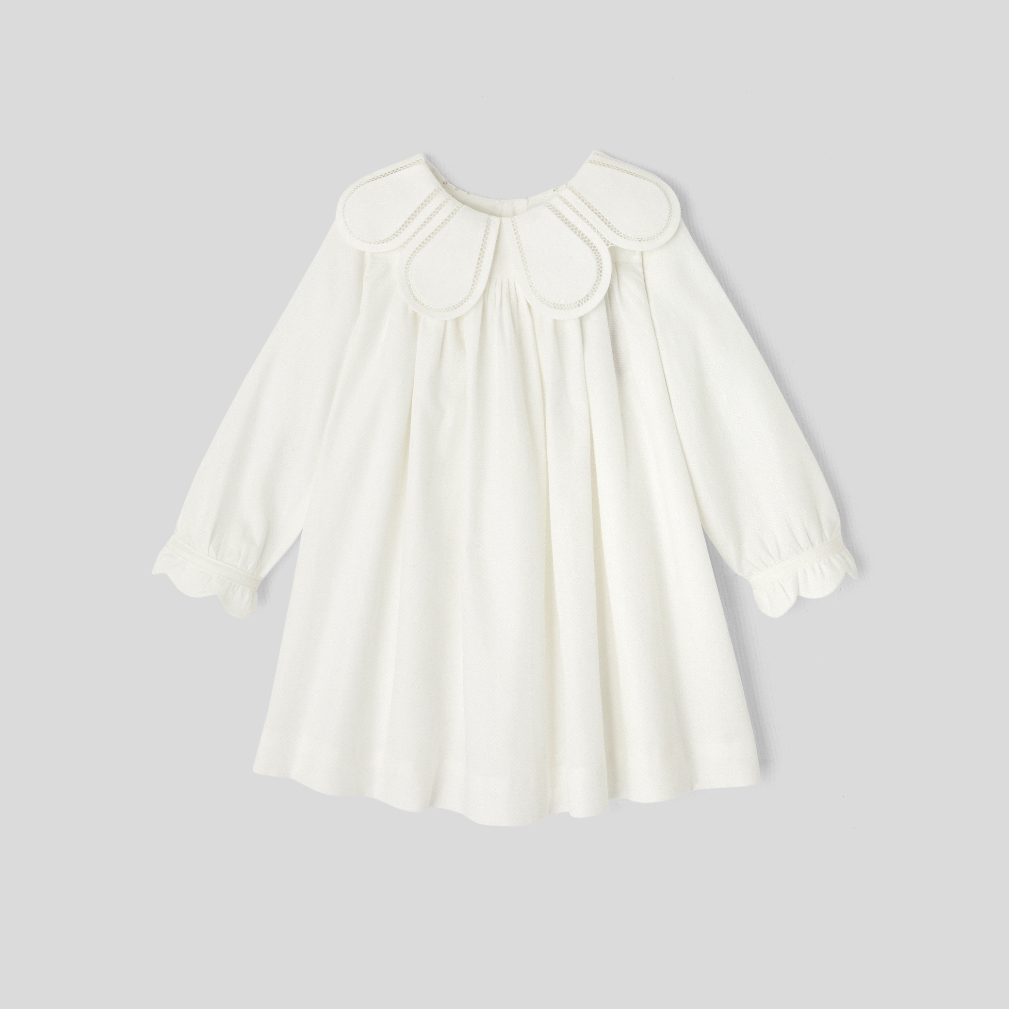 Jacadi - N.o 9 Vestido de cerimónia bebé menina - BRANCO SUAVE JACADI