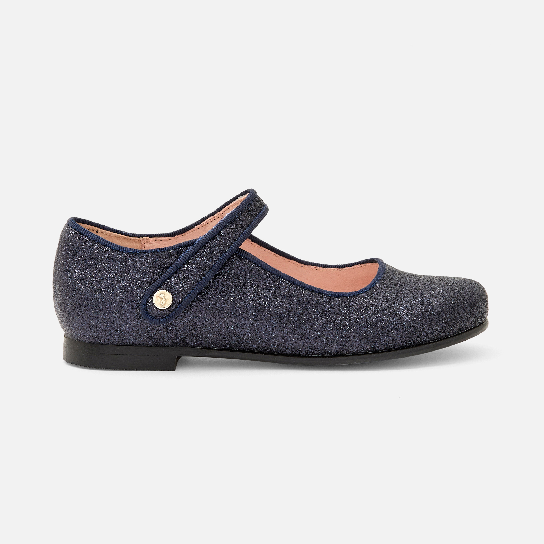 Jacadi - Sapatos Mary Jane criança menina com purpurina - MARINHO JACADI