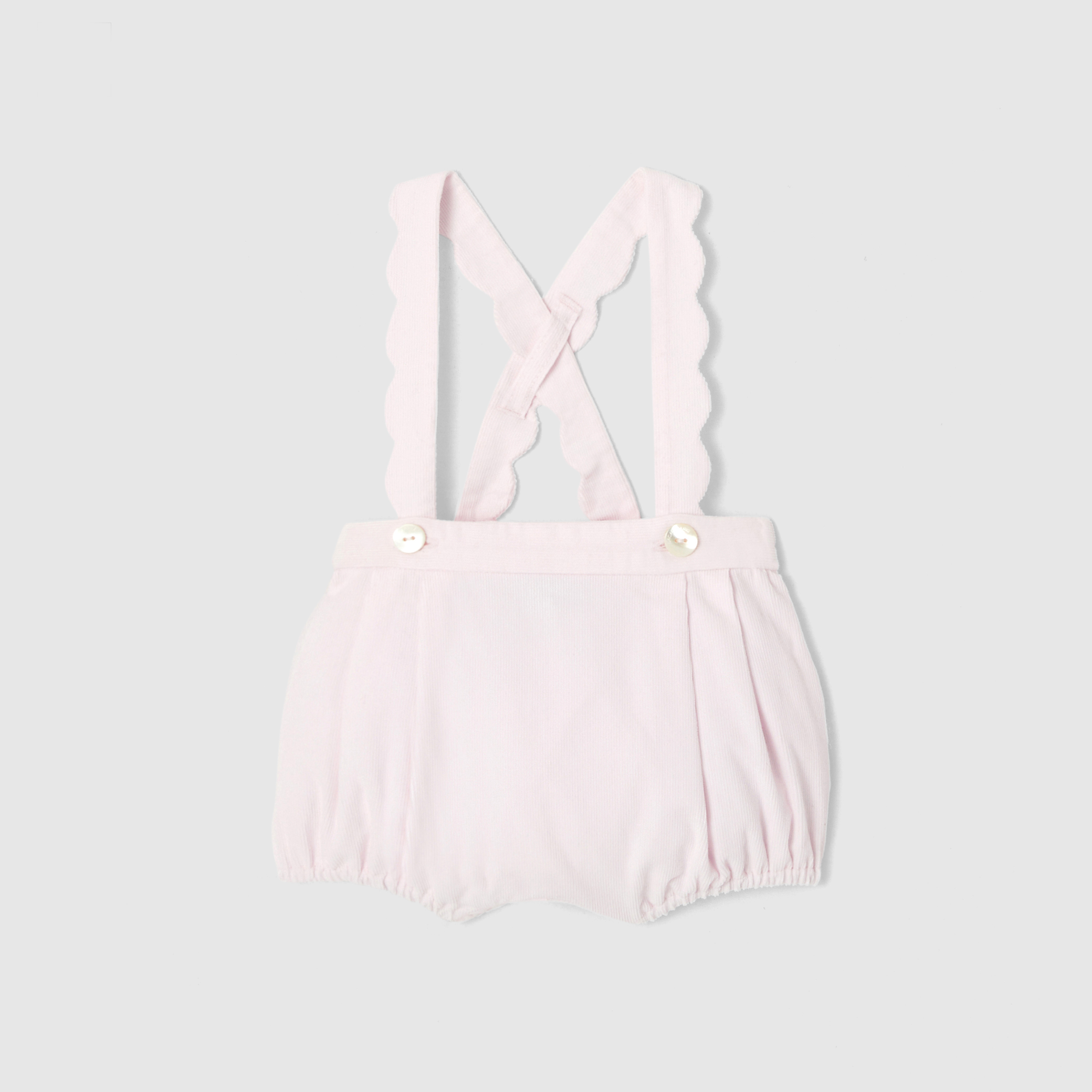 Jacadi - Bloomer em veludo para bebé menina - ROSA PÁLIDO JACADI - Presente de nascimento ideal