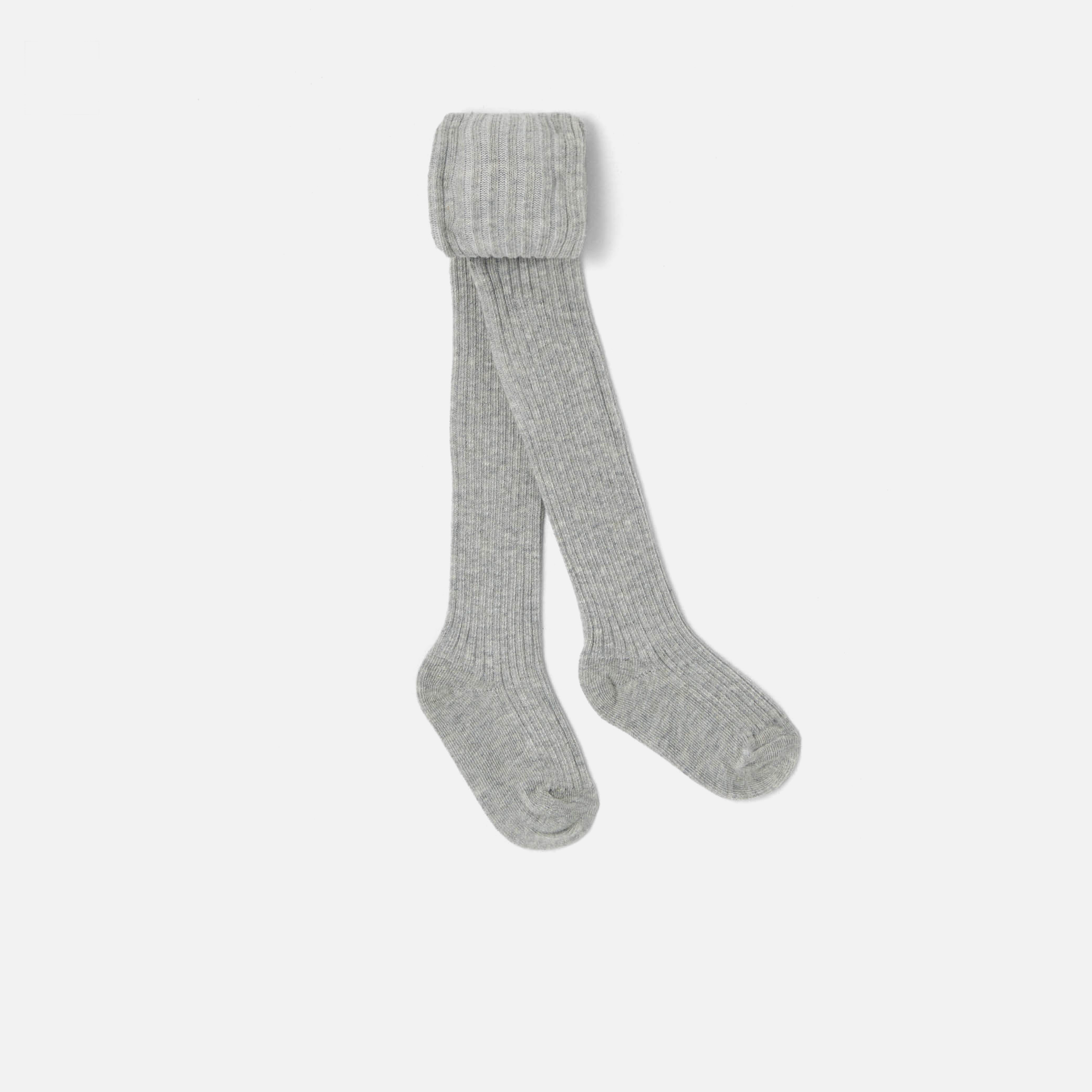 Jacadi - Collants canelados para bebé - CINZENTO CLARO MESCLADO JACADI - Presente de nascimento ideal