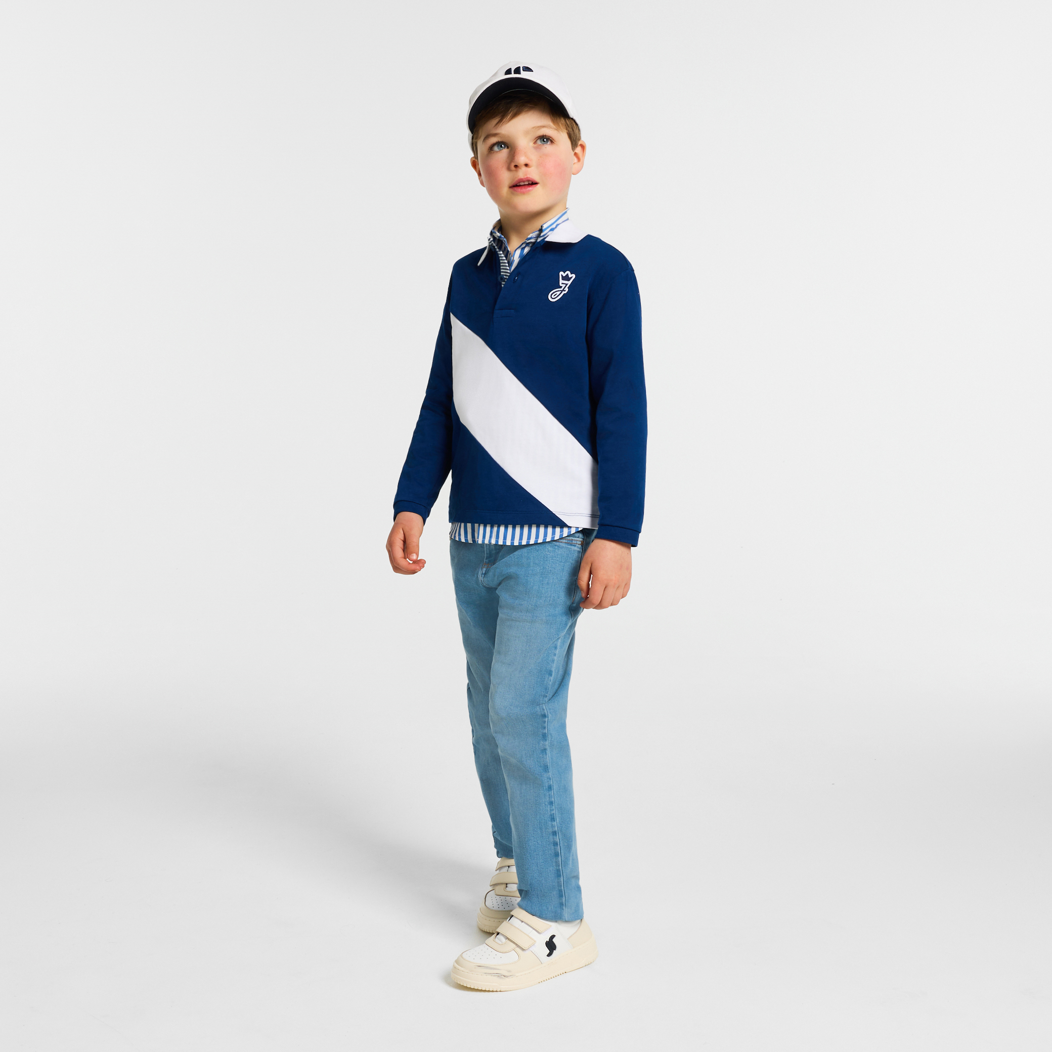 Jacadi - Jeans corte direito ajustado para menino - DENIM CLARO