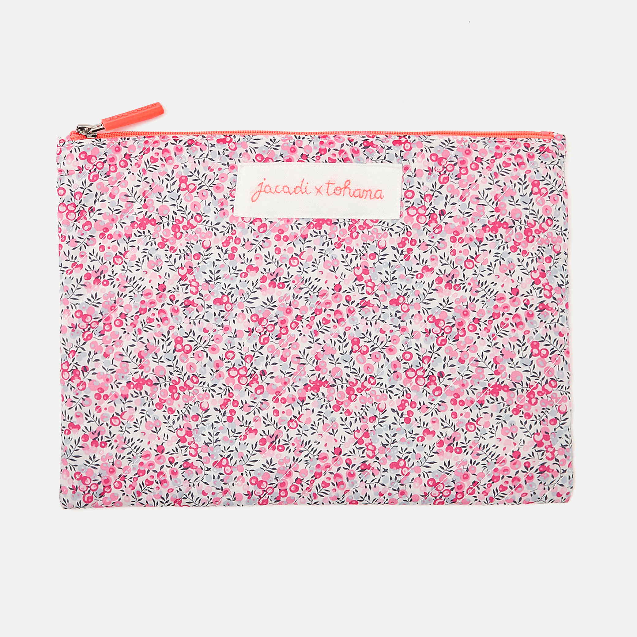 Jacadi - Nécessaire em tecido Liberty - Jacadi x Tohana - ROSA/CIZENTO