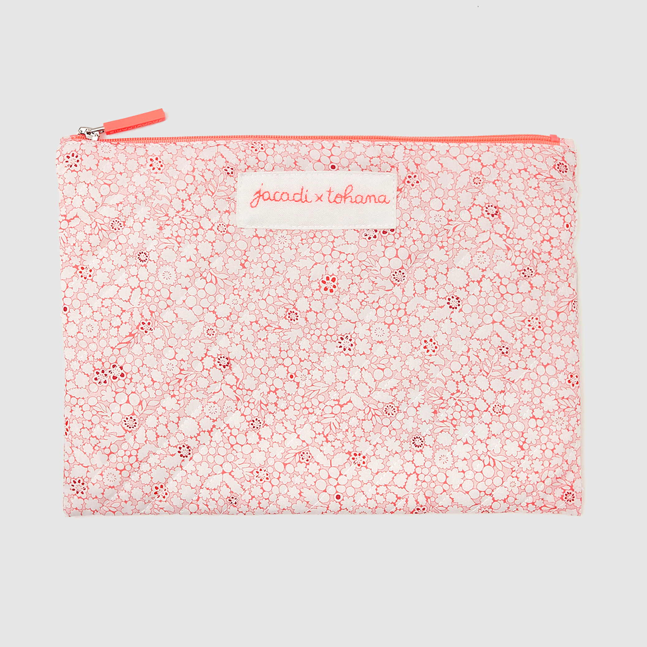 Jacadi - Nécessaire em tecido Liberty - Jacadi x Tohana - ROSA/BRANCO