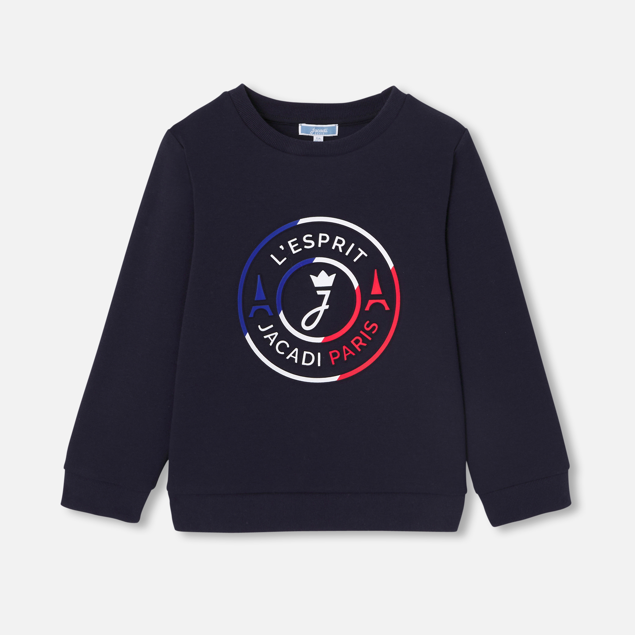 Jacadi - Sweat para menino em algodão interlock - MARINHO JACADI