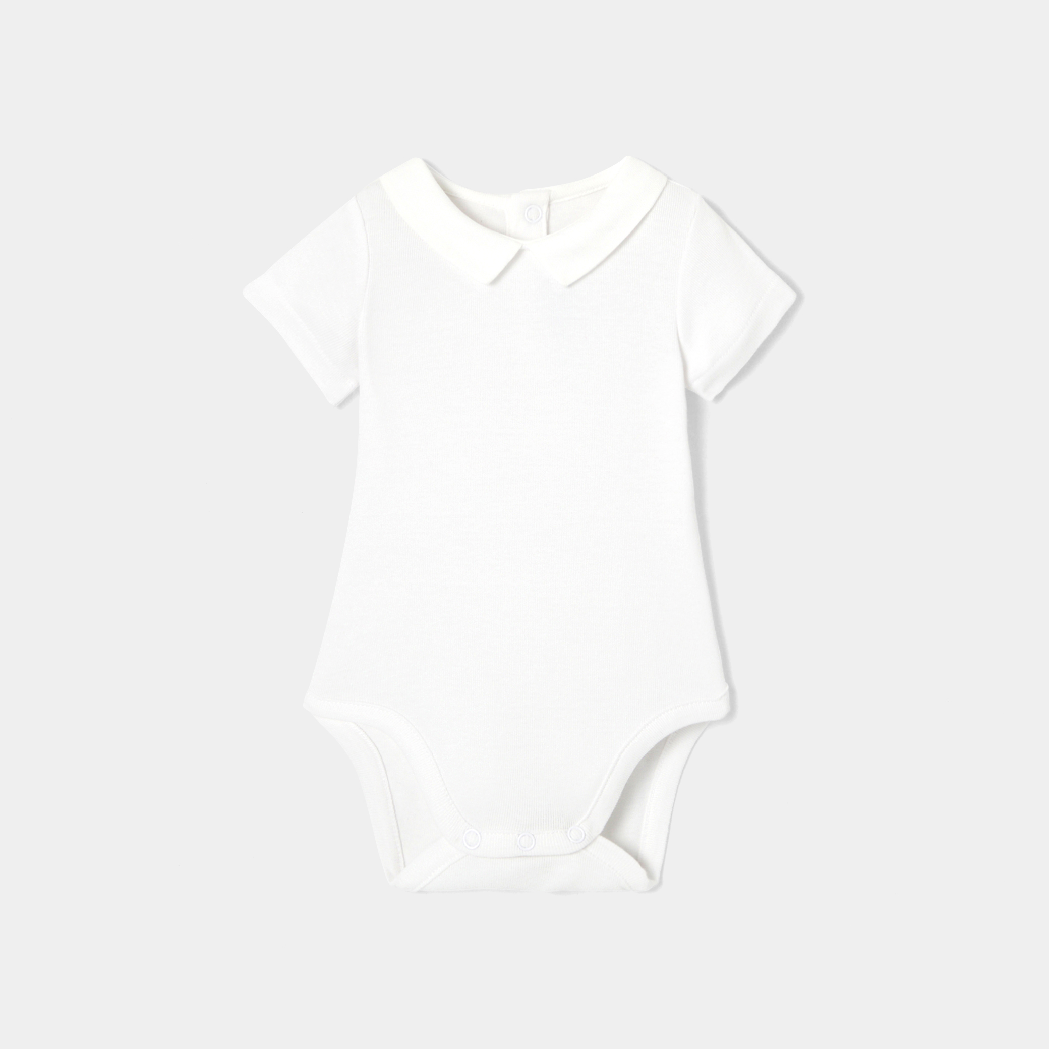 Jacadi - Body com mangas curtas para bebé menino - BRANCO JACADI - Presente de nascimento ideal