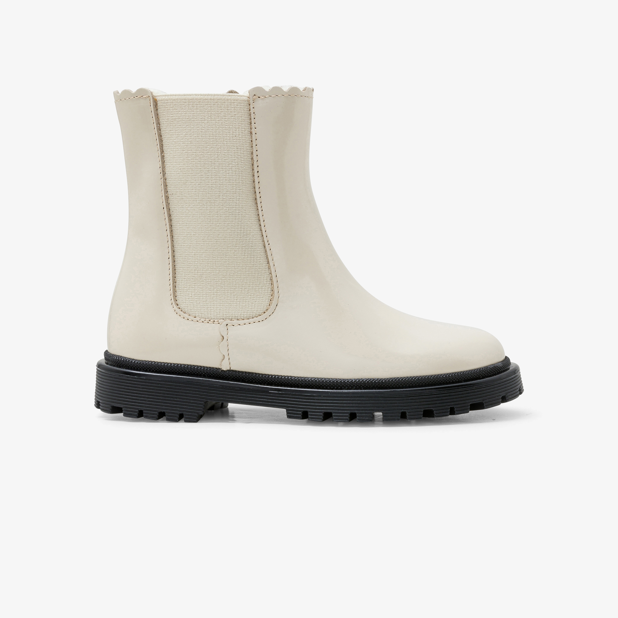 Jacadi - Botas Chelsea forradas criança menina - BRANCO SUAVE JACADI