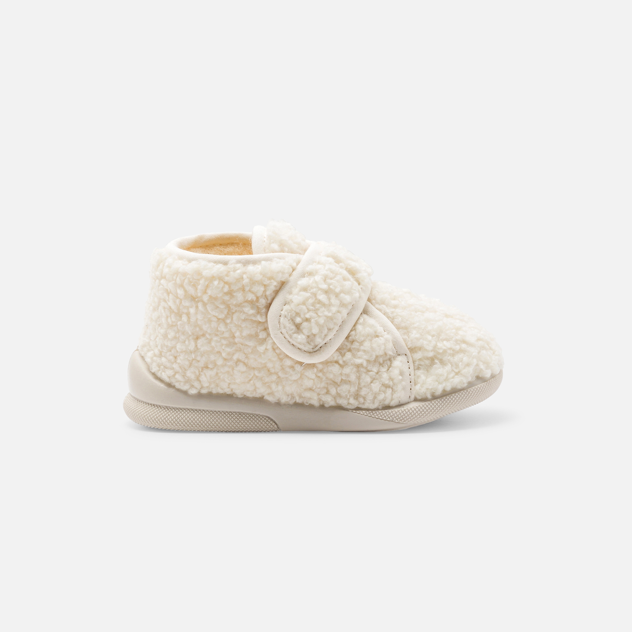 Jacadi - Pantufas bebé em pelo sintético - BRUTO/BEGE