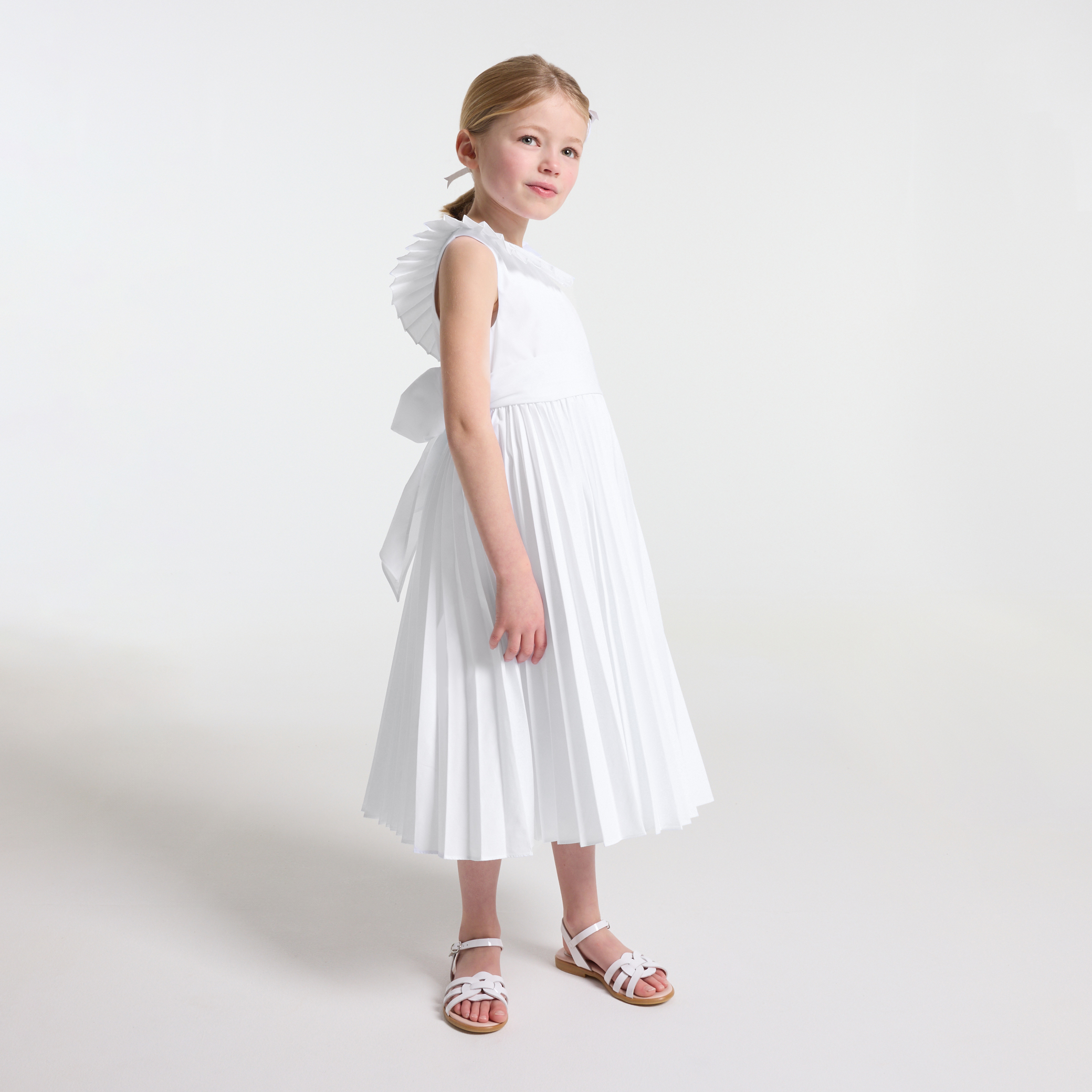 Jacadi - Vestido de cerimónia criança menina - BRANCO JACADI