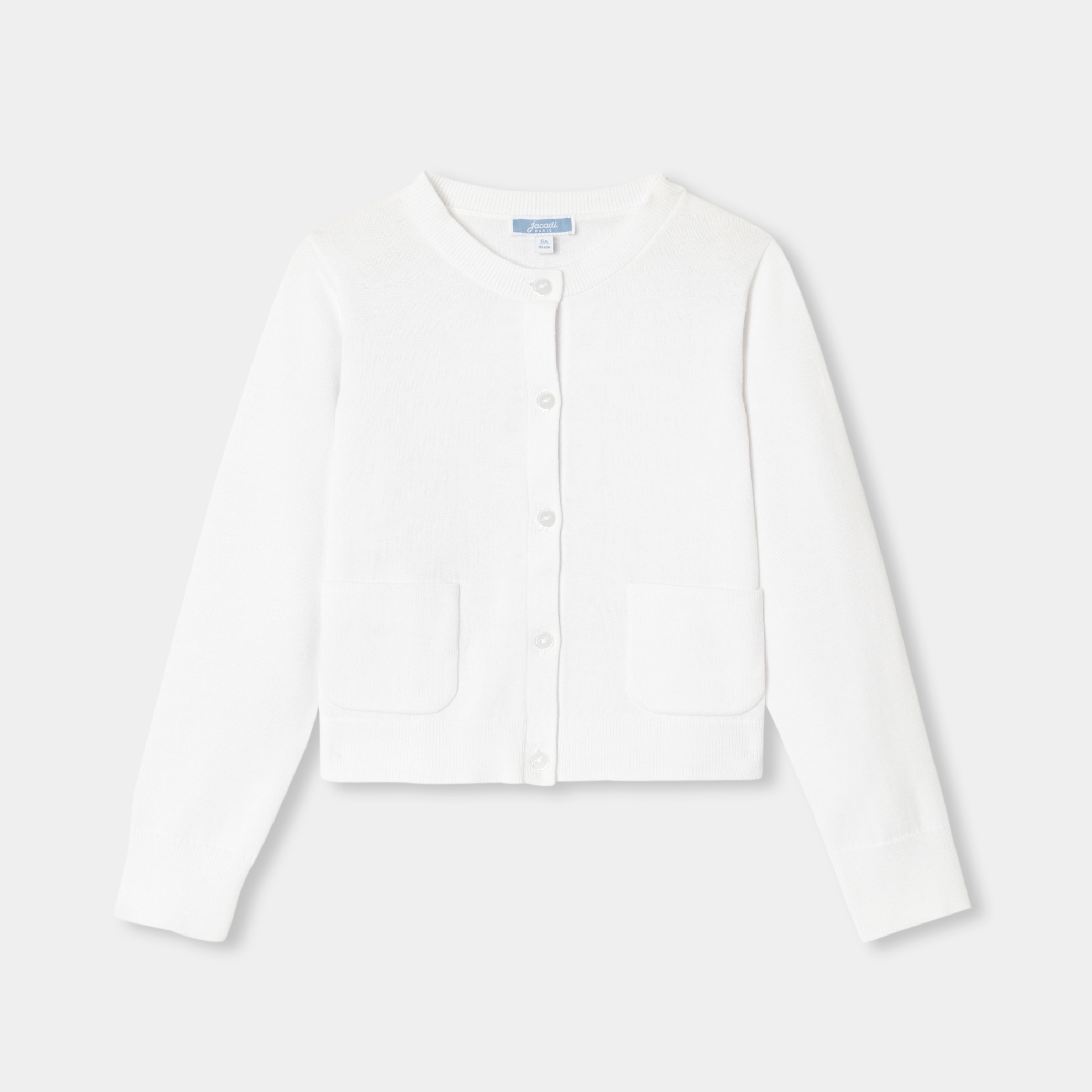 Jacadi - Cardigan criança menina de jersey - BRANCO JACADI