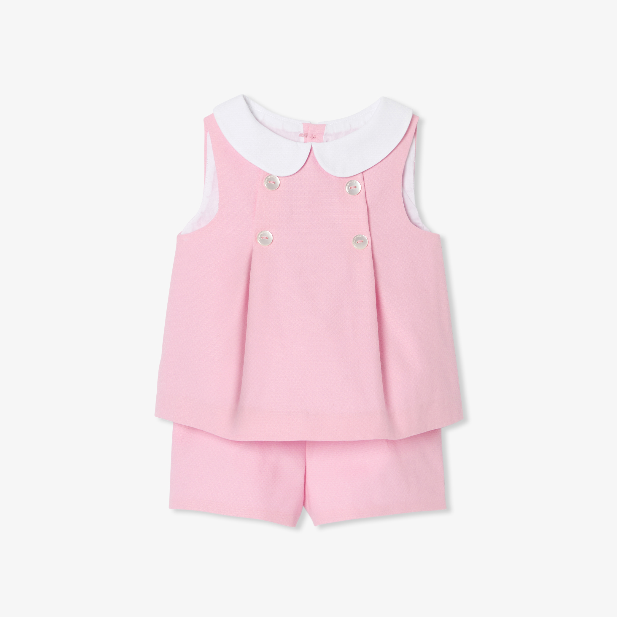 Jacadi - Conjunto de cerimónia para bebé menina - ROSA TENRA