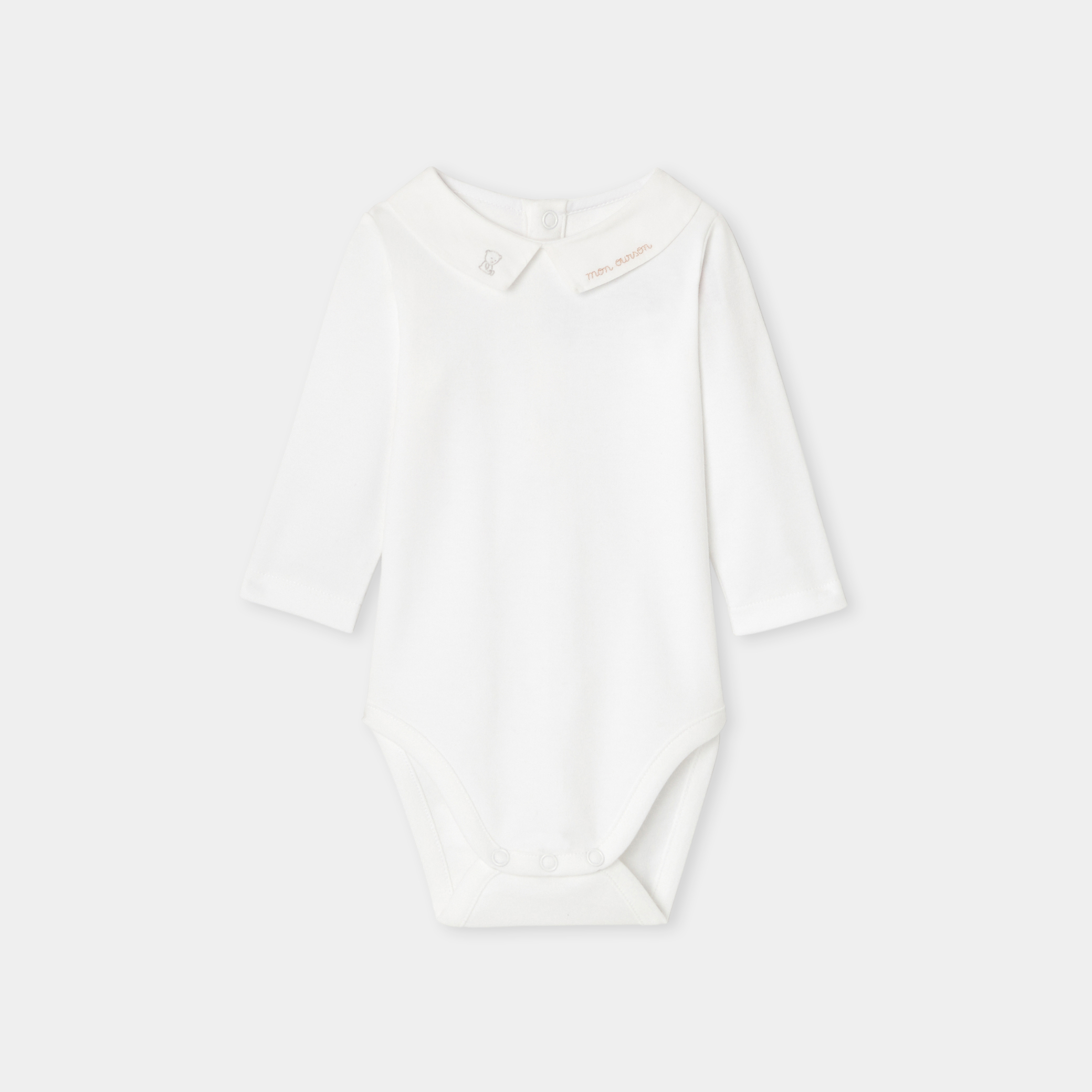 Jacadi - Body mangas compridas bebé menino - BRANCO JACADI