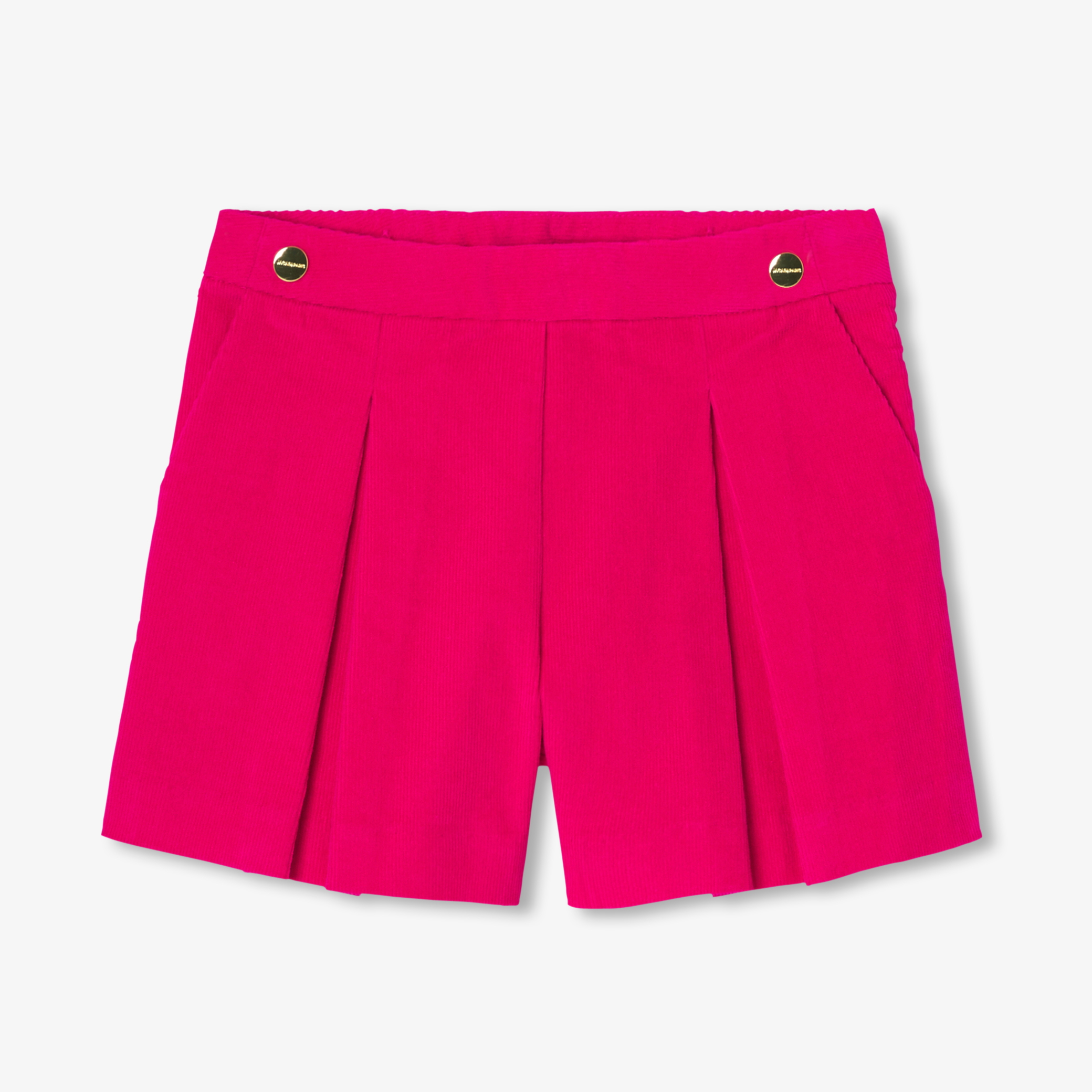 Jacadi - Saia-calção de veludo para menina - ROSA GRENADINA