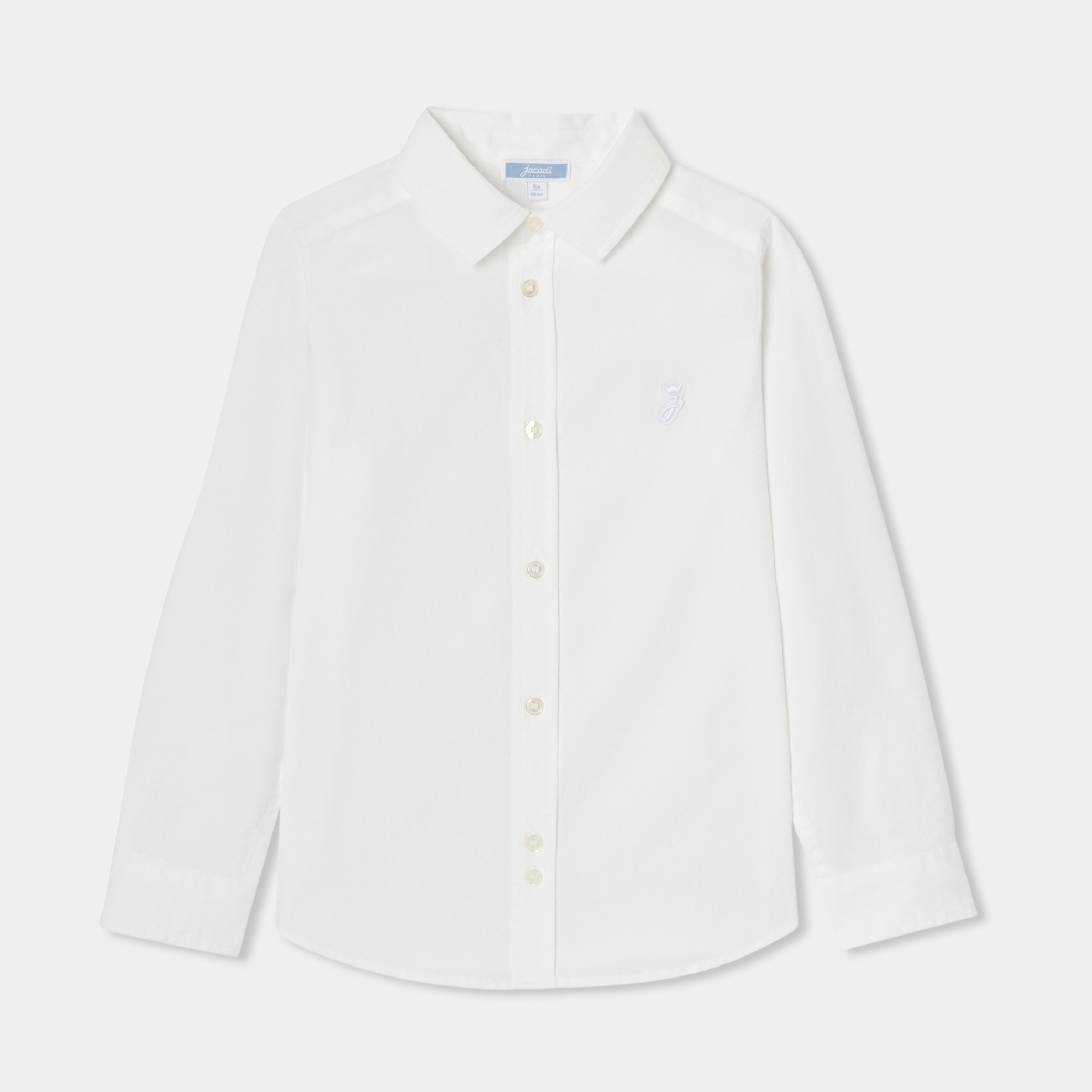 Jacadi - Camisa para menino em algodão Oxford - BRANCO JACADI