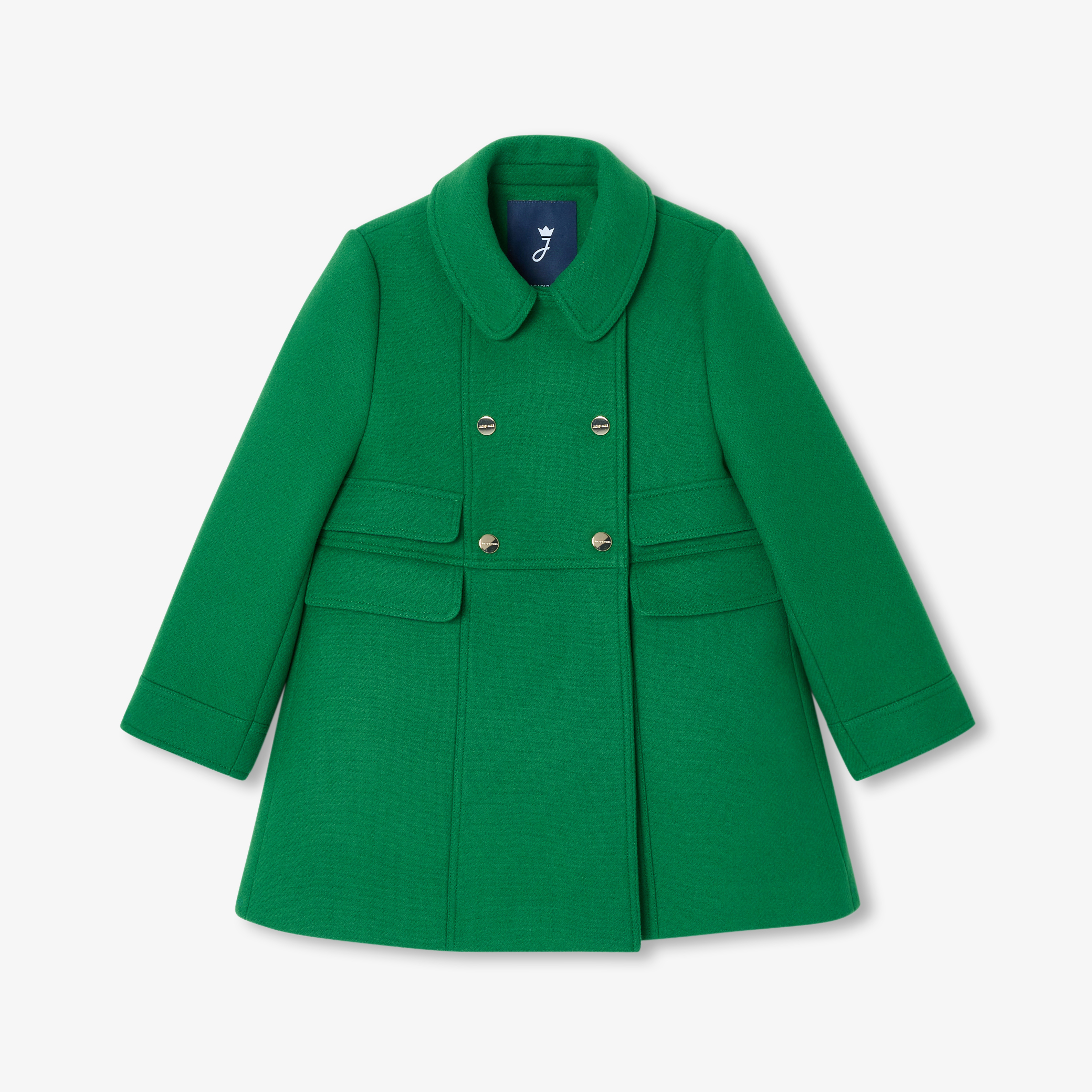 Jacadi - Casaco de lã para menina - VERDE ESCURO