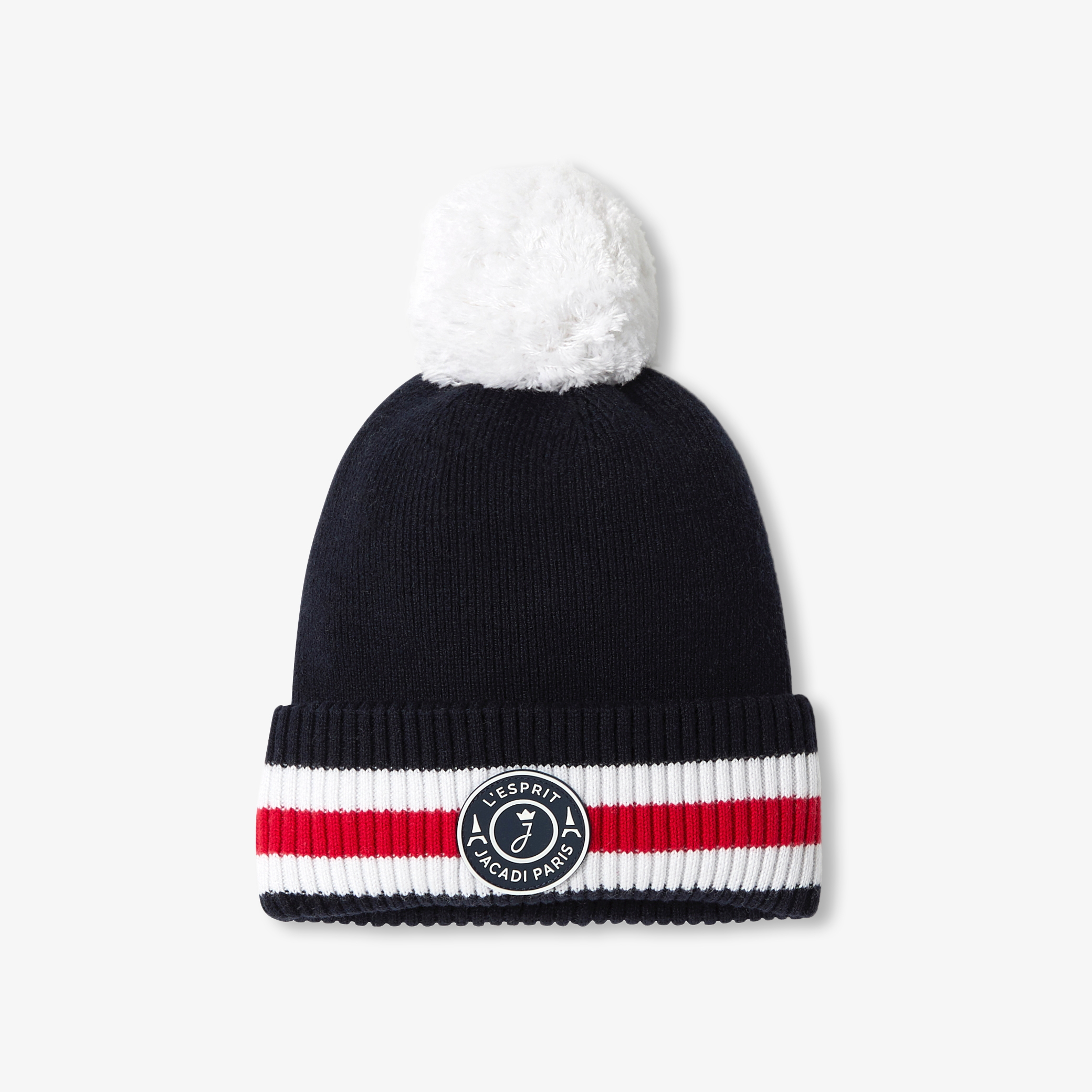 Jacadi - Gorro criança menino em algodão - MARINHO/VERMELHO