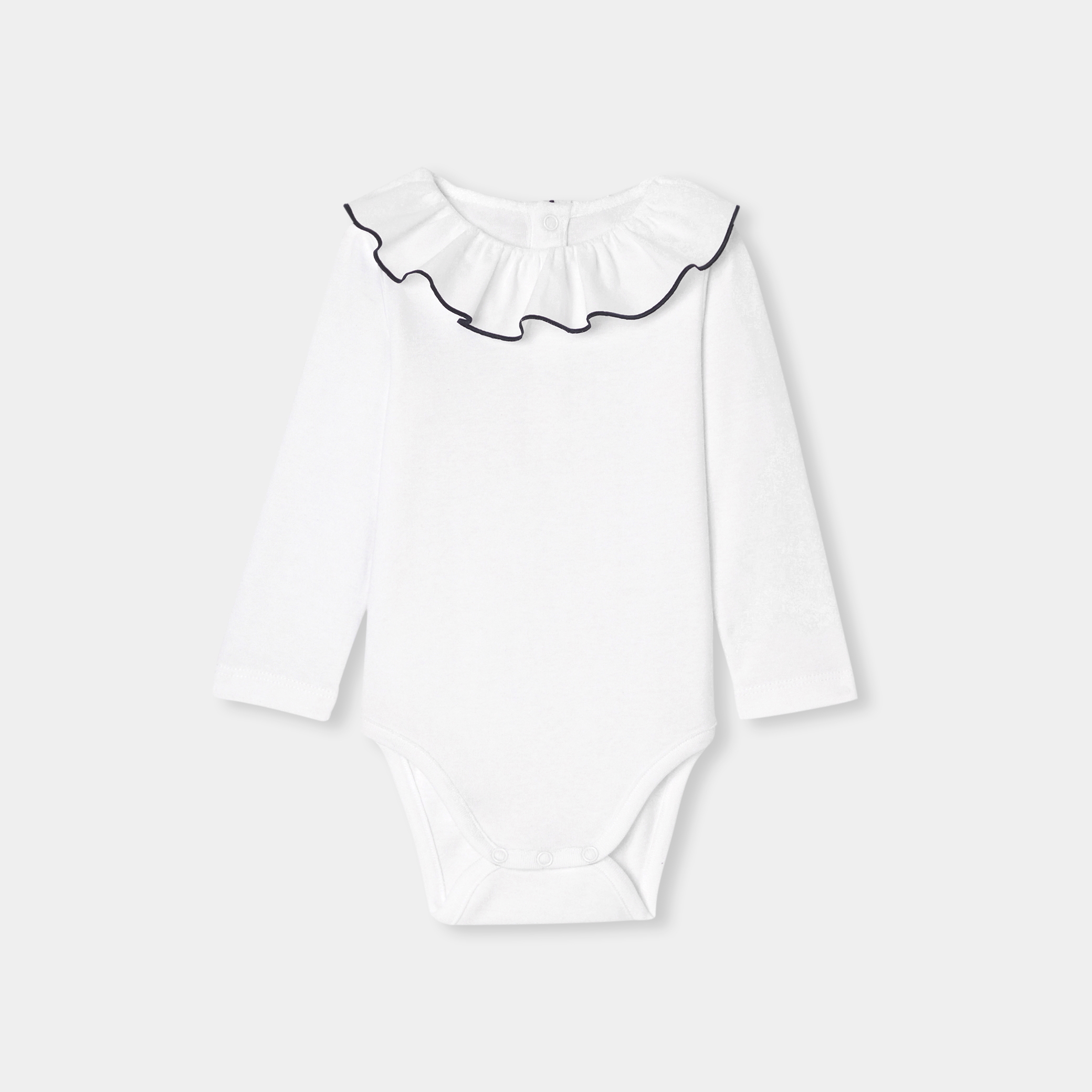 Jacadi - Body bebé menina de algodão jersey - BRANCO JACADI