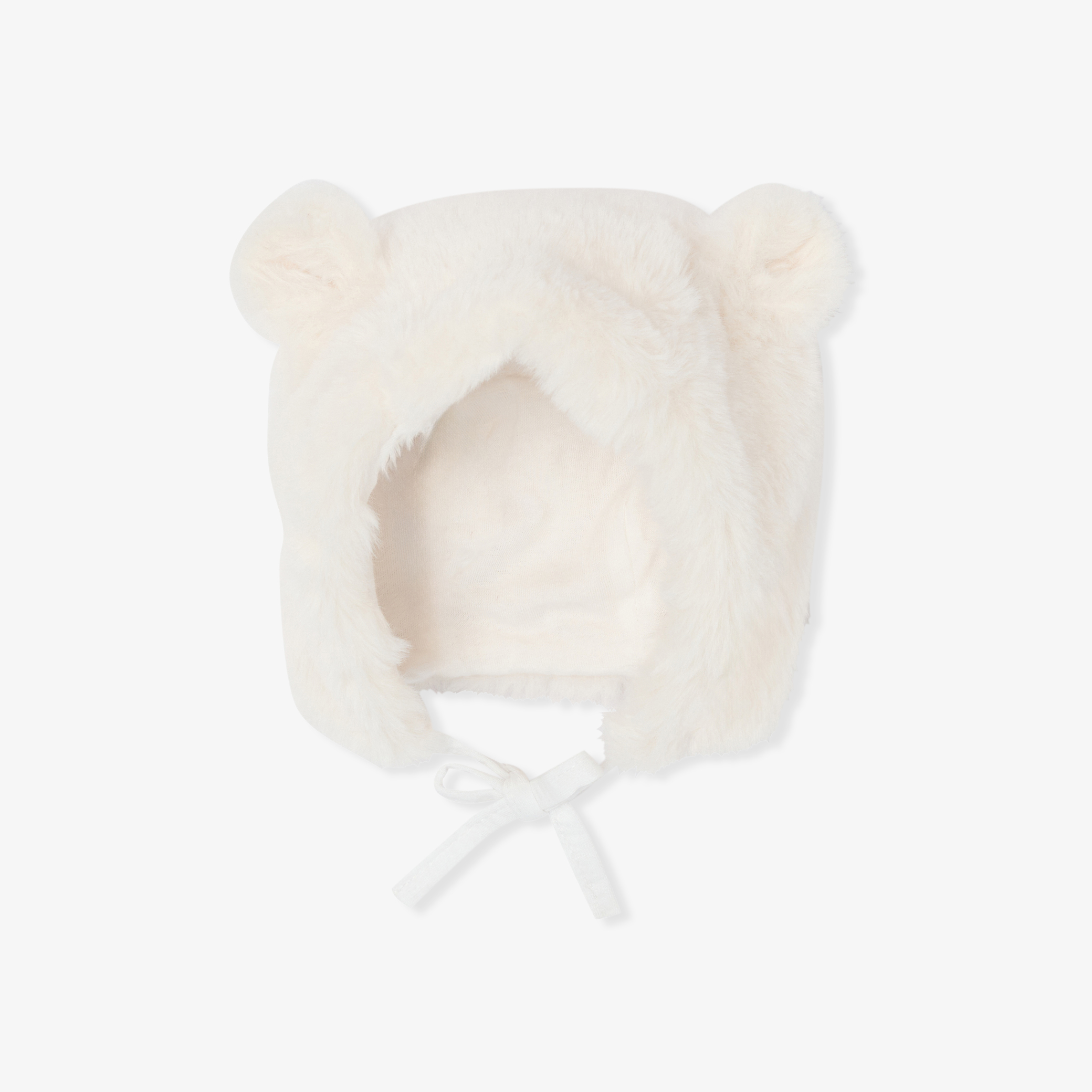 Jacadi - Gorro bebé em pêlo sintético - BRANCO SUAVE JACADI - Presente de nascimento ideal