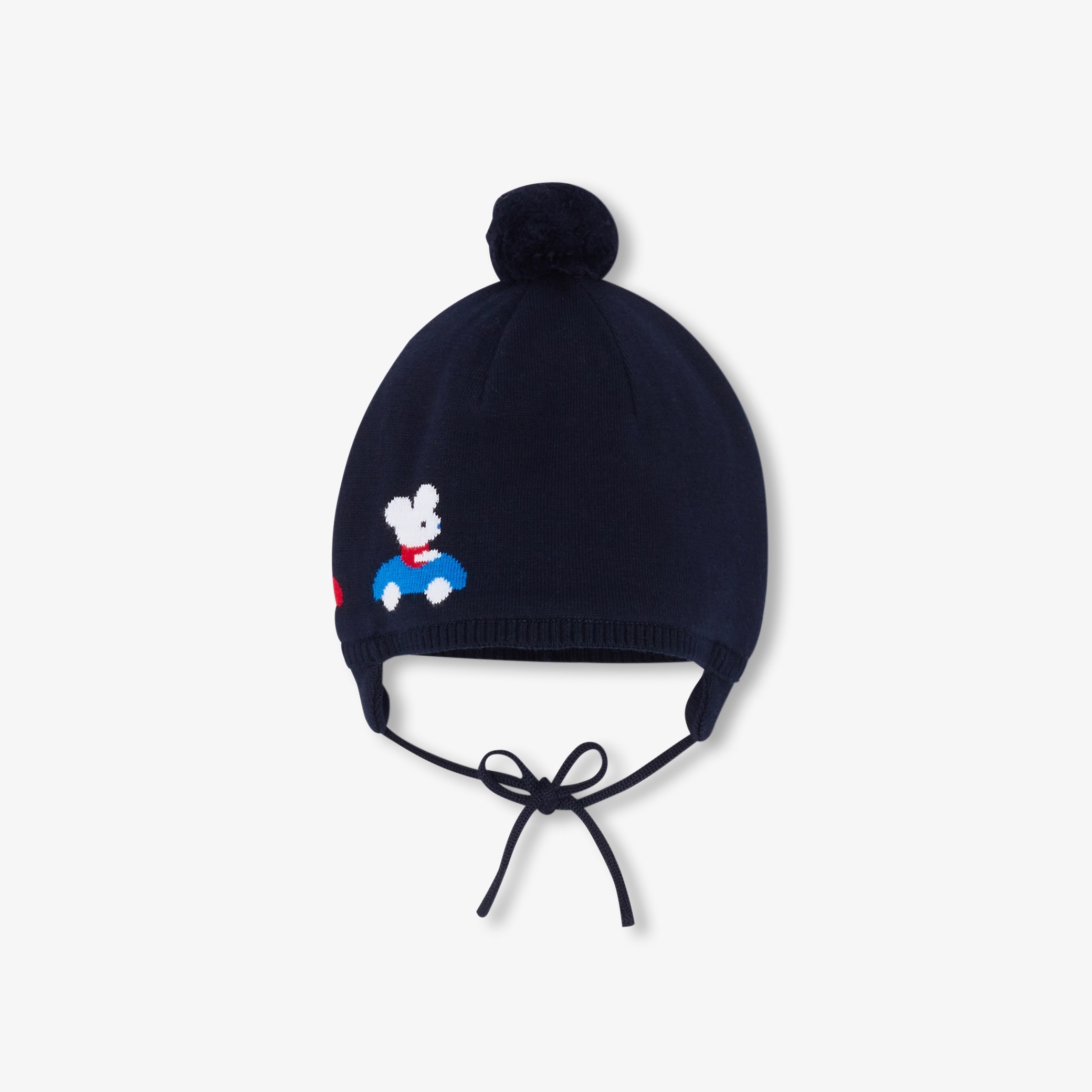 Jacadi - Gorro bebé menino de algodão - MARINHO/MÚLTICO - Presente de nascimento ideal