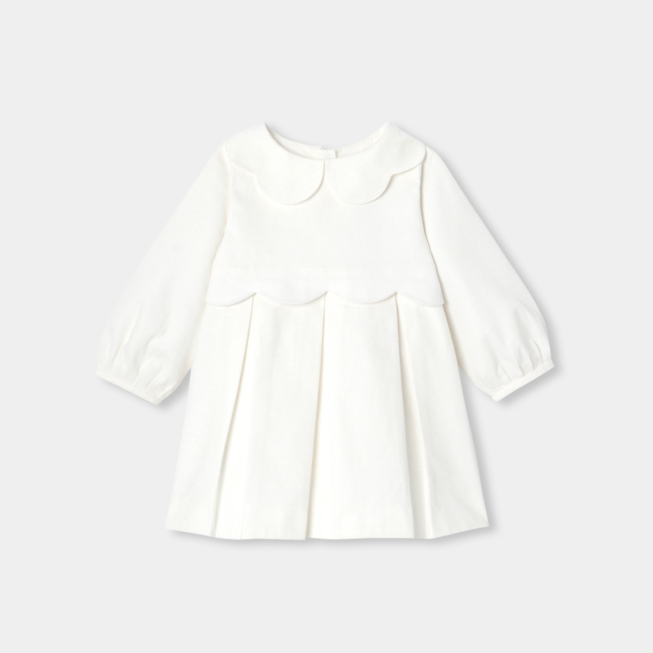 Jacadi - Vestido de cerimónia bebé menina - BRANCO SUAVE JACADI