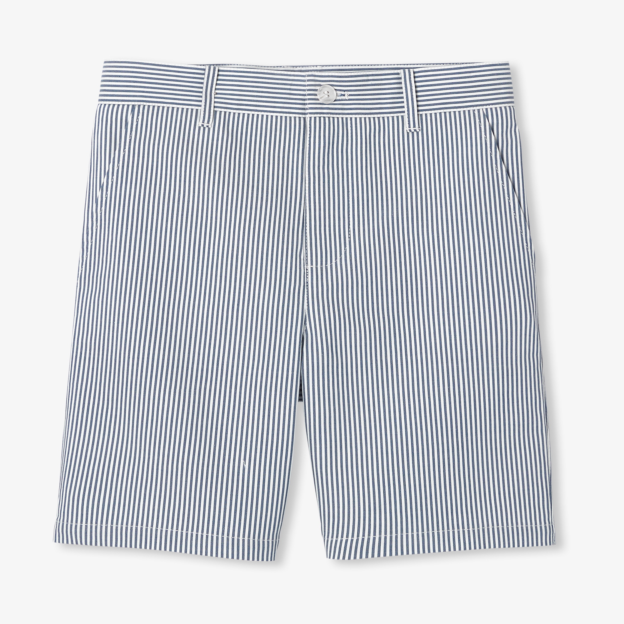 Jacadi - Bermudas para menino em sarja às riscas - BRANCO/AZUL