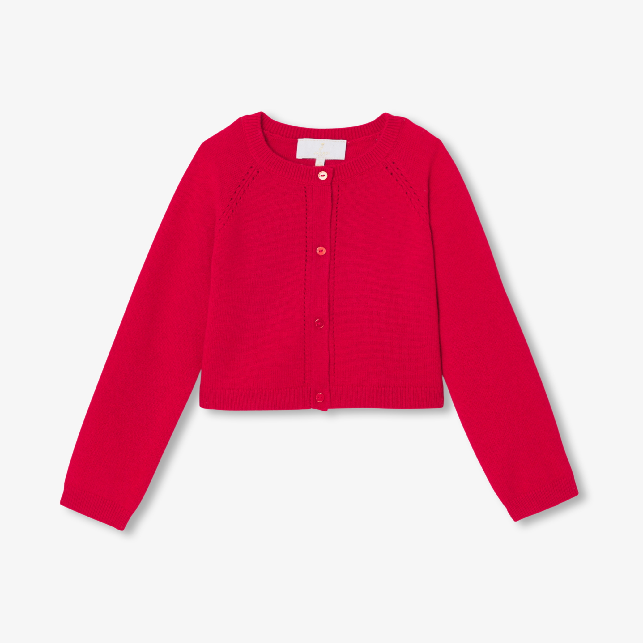 Jacadi - Cardigan curto para menina - VERMELHO JACADI