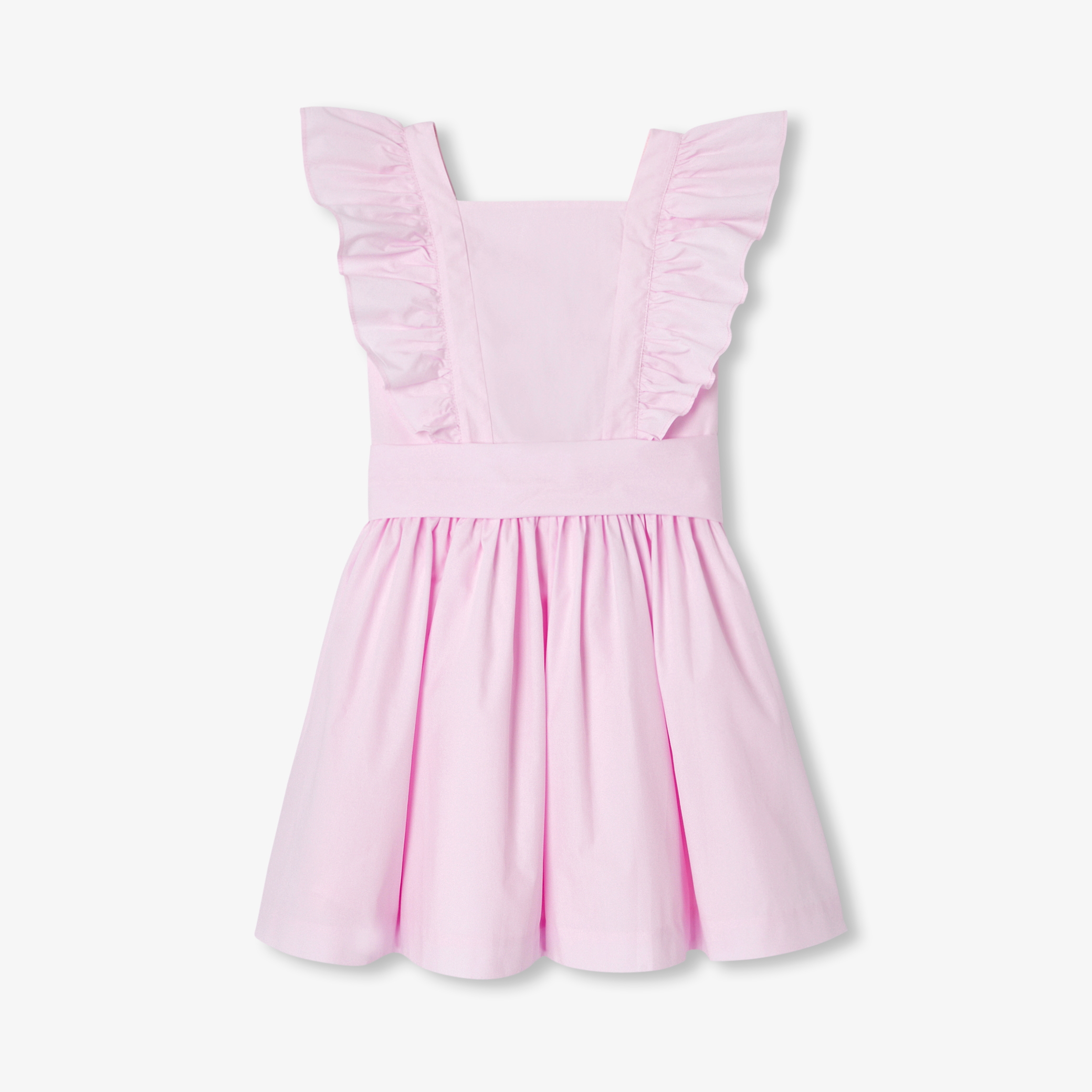 Jacadi - Vestido para menina em popelina com costas nuas - ROSA JACADI