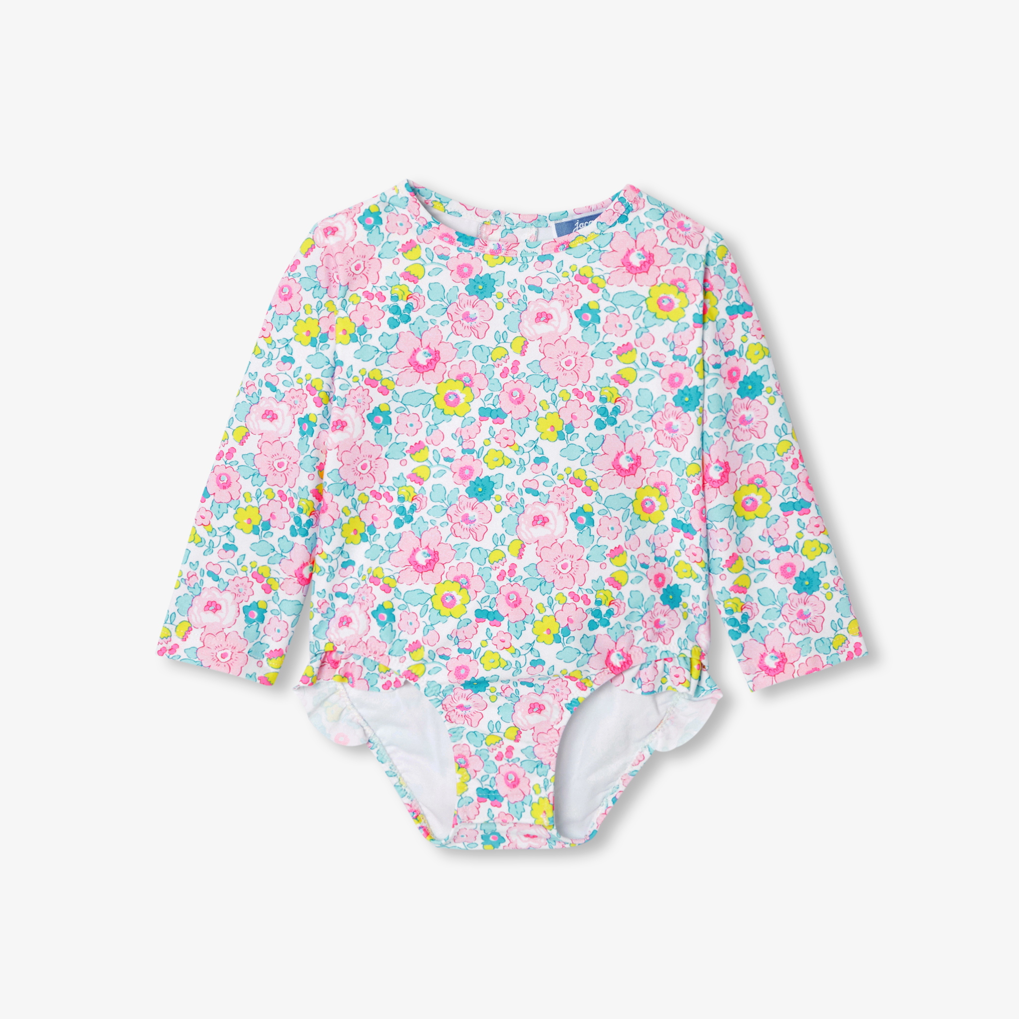 Jacadi - Fato de banho completo para bebé menina - BRANCO/MÚLTICO