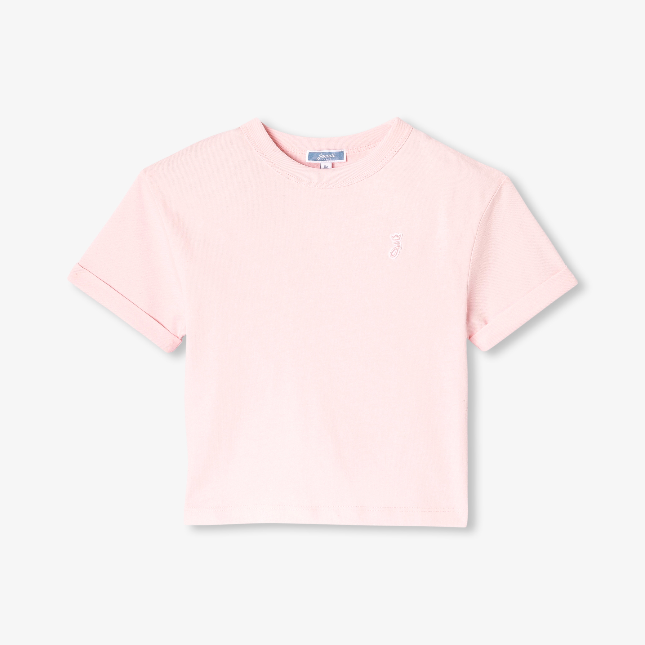 Jacadi - T-shirt para menina corte boxy - ROSA EM PÓ JACADI