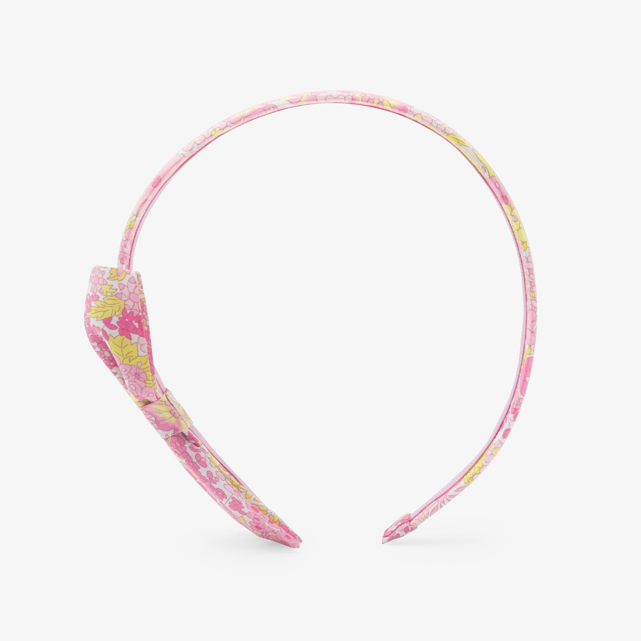 Jacadi - Fita de cabelo para menina em tecido Liberty - AMARELO/MÚLTICO