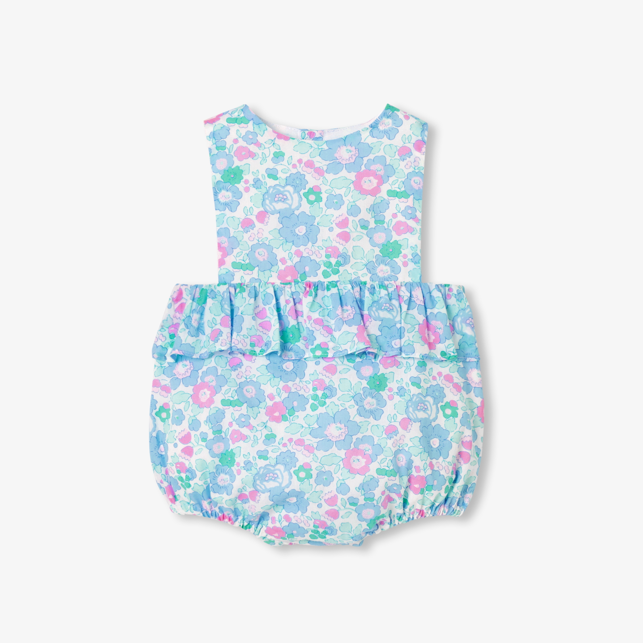 Jacadi - Macacão para menina em tecido Liberty - MÚLTICO - Presente de nascimento ideal