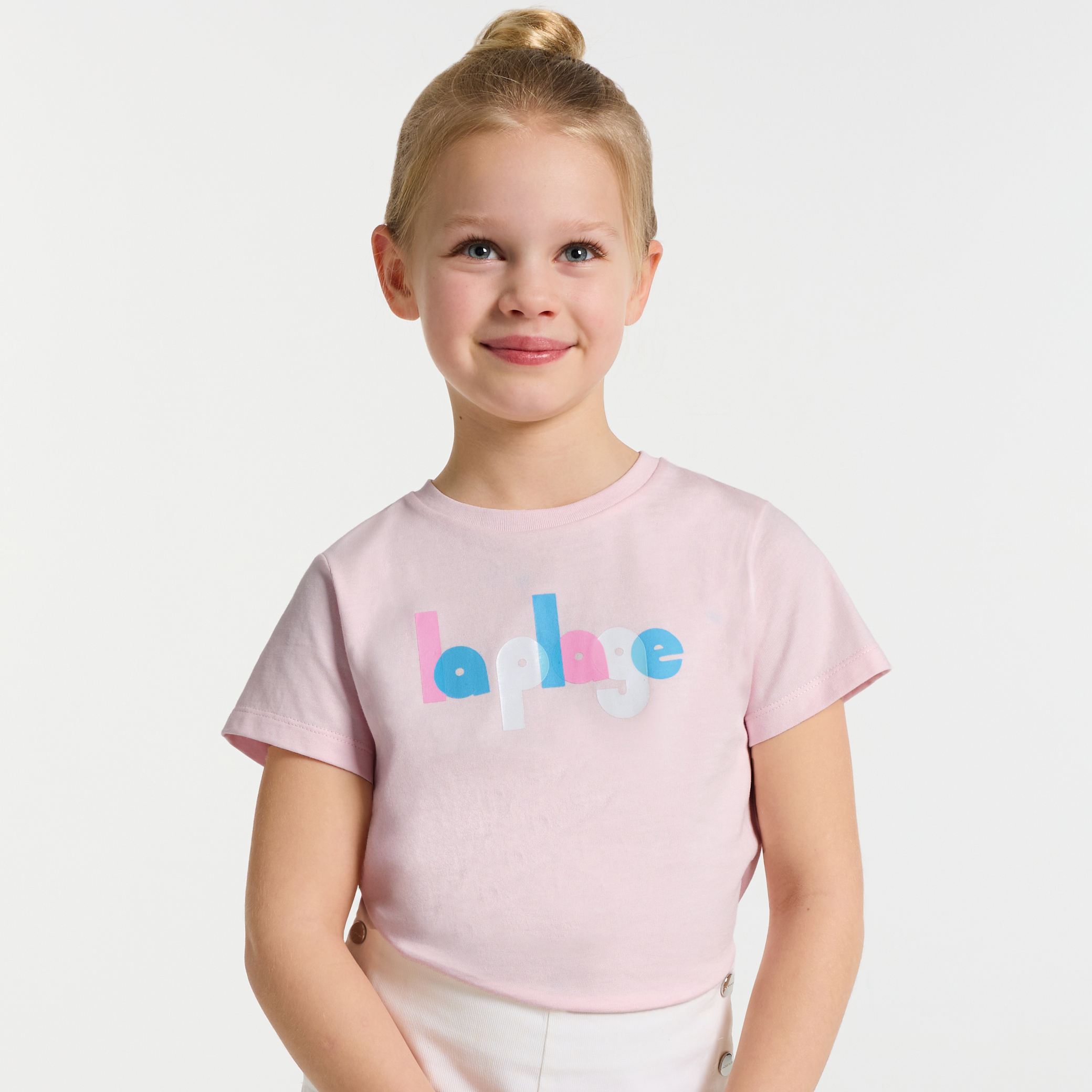 Jacadi - T-shirt de manga curta para menina - ROSA EM PÓ JACADI