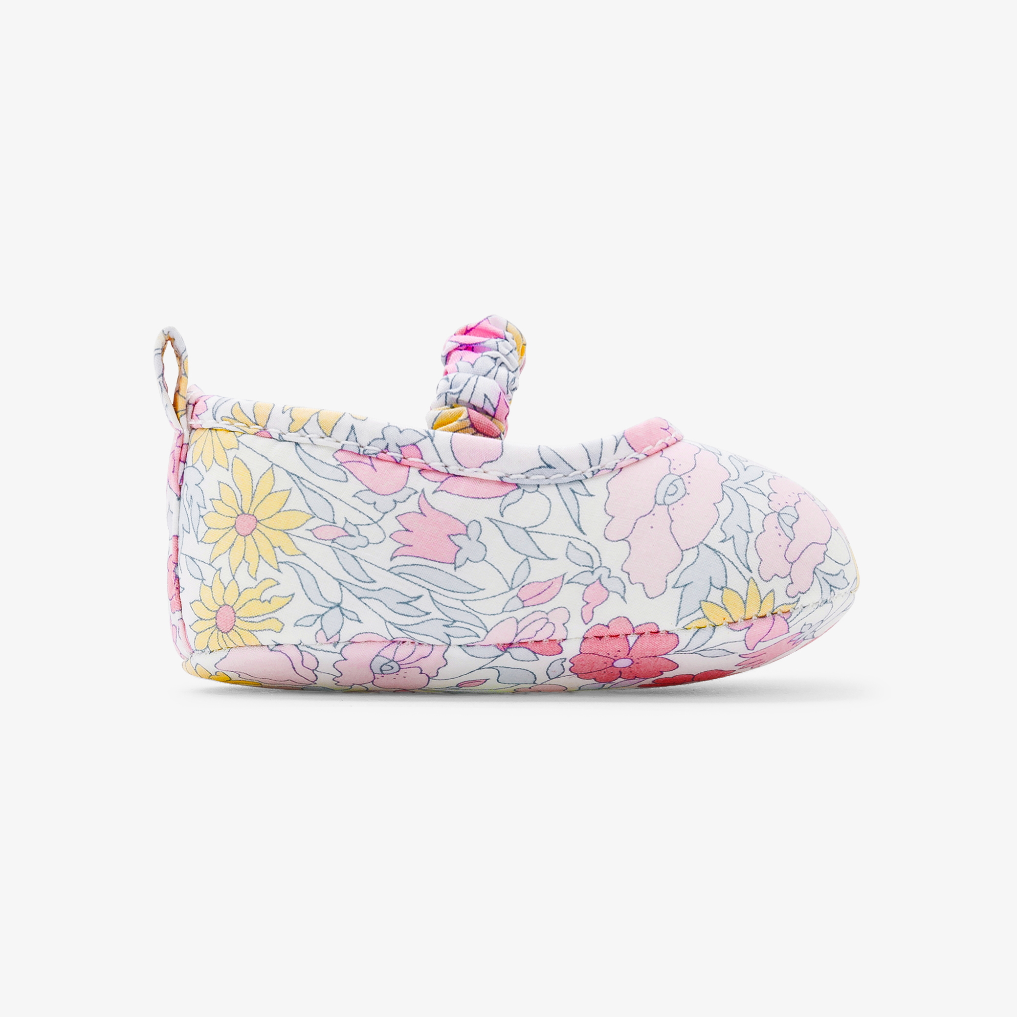 Jacadi - Sabrinas bebé em tecido Liberty - CINZENTO/BRANCO - Presente de nascimento ideal