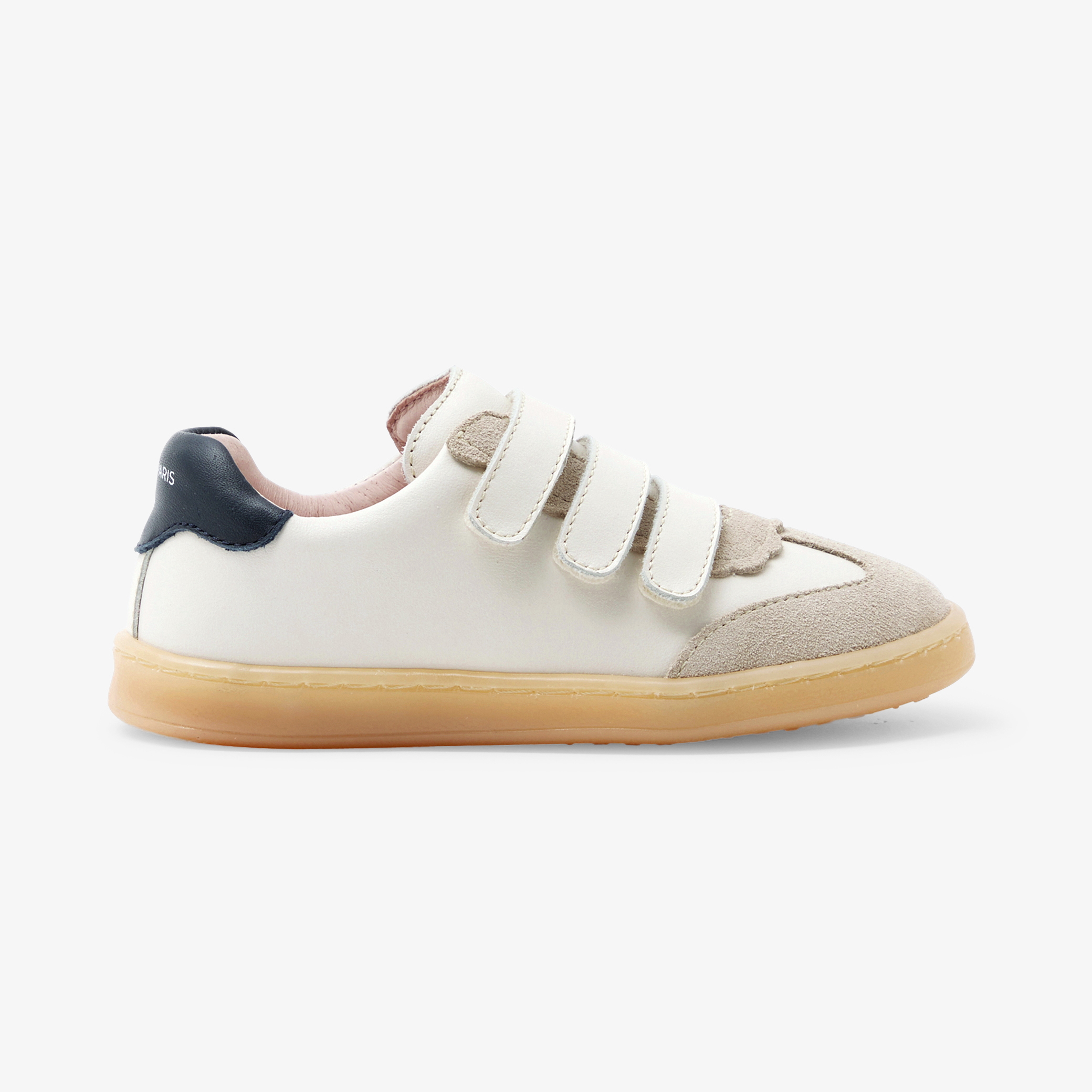 Jacadi - Sapatilhas em couro para menina - BRANCO SUAVE JACADI