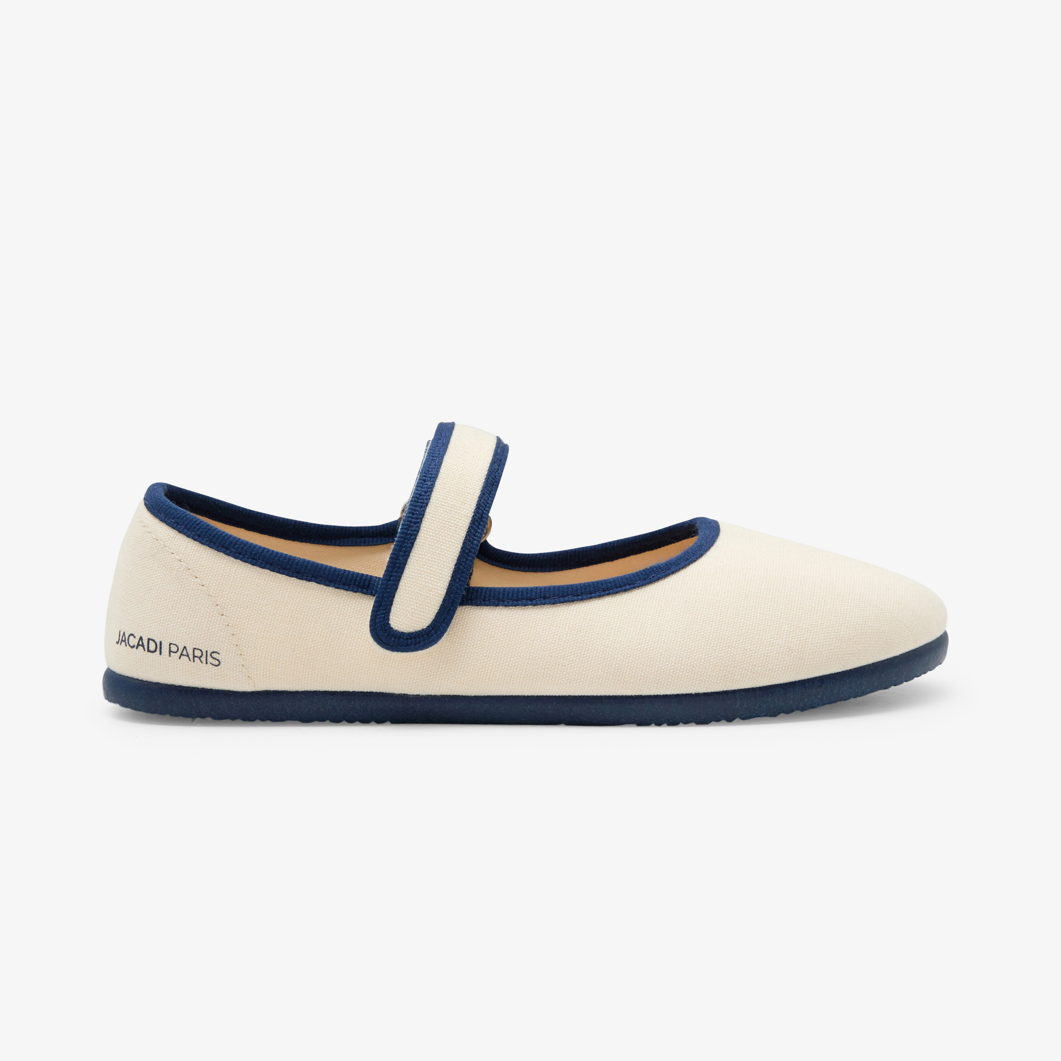 Jacadi - Pantufas para menina em formato de sabrina - MARFIM