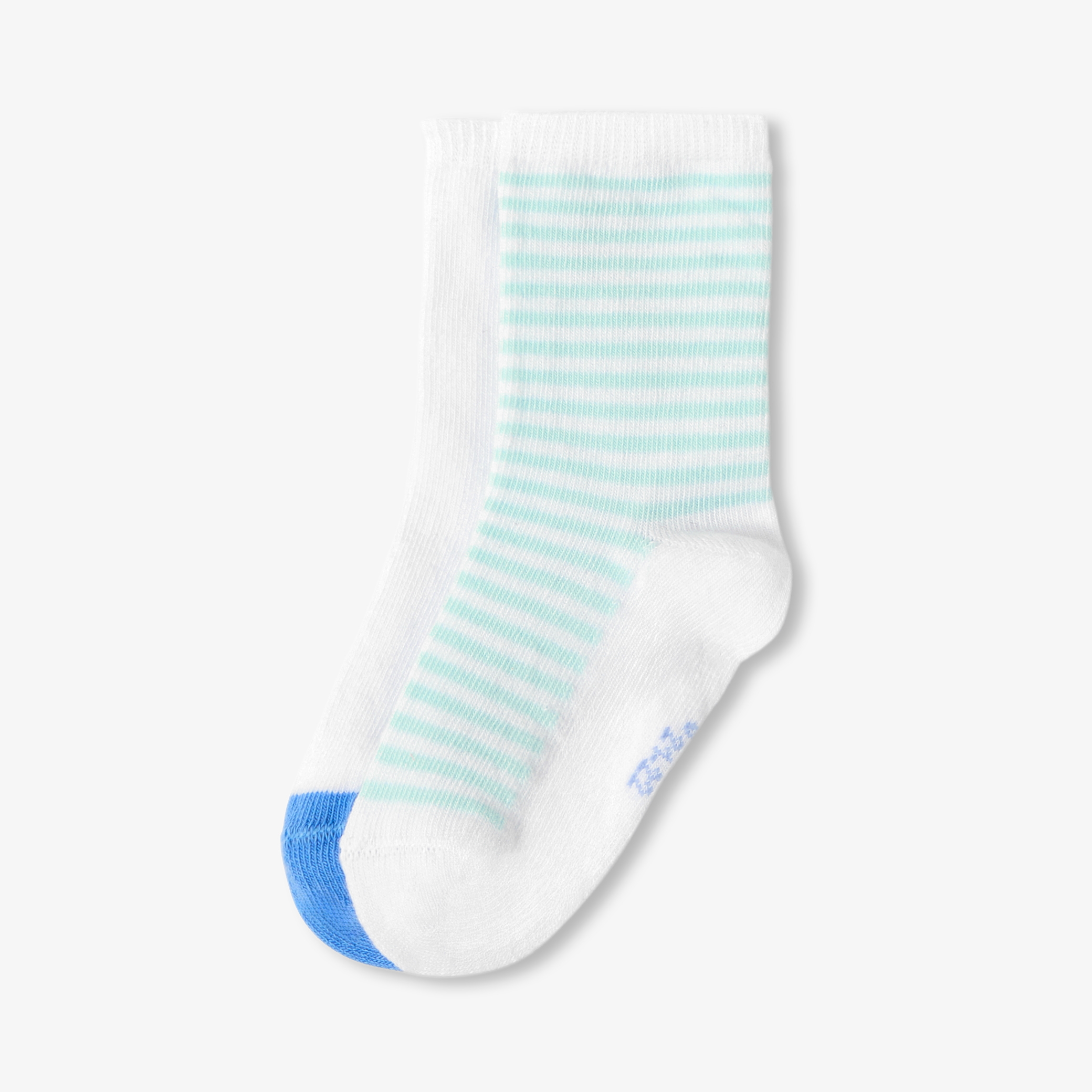 Jacadi - Conjunto de meias bebé para menino - AZUL/BRANCO - Presente de nascimento ideal
