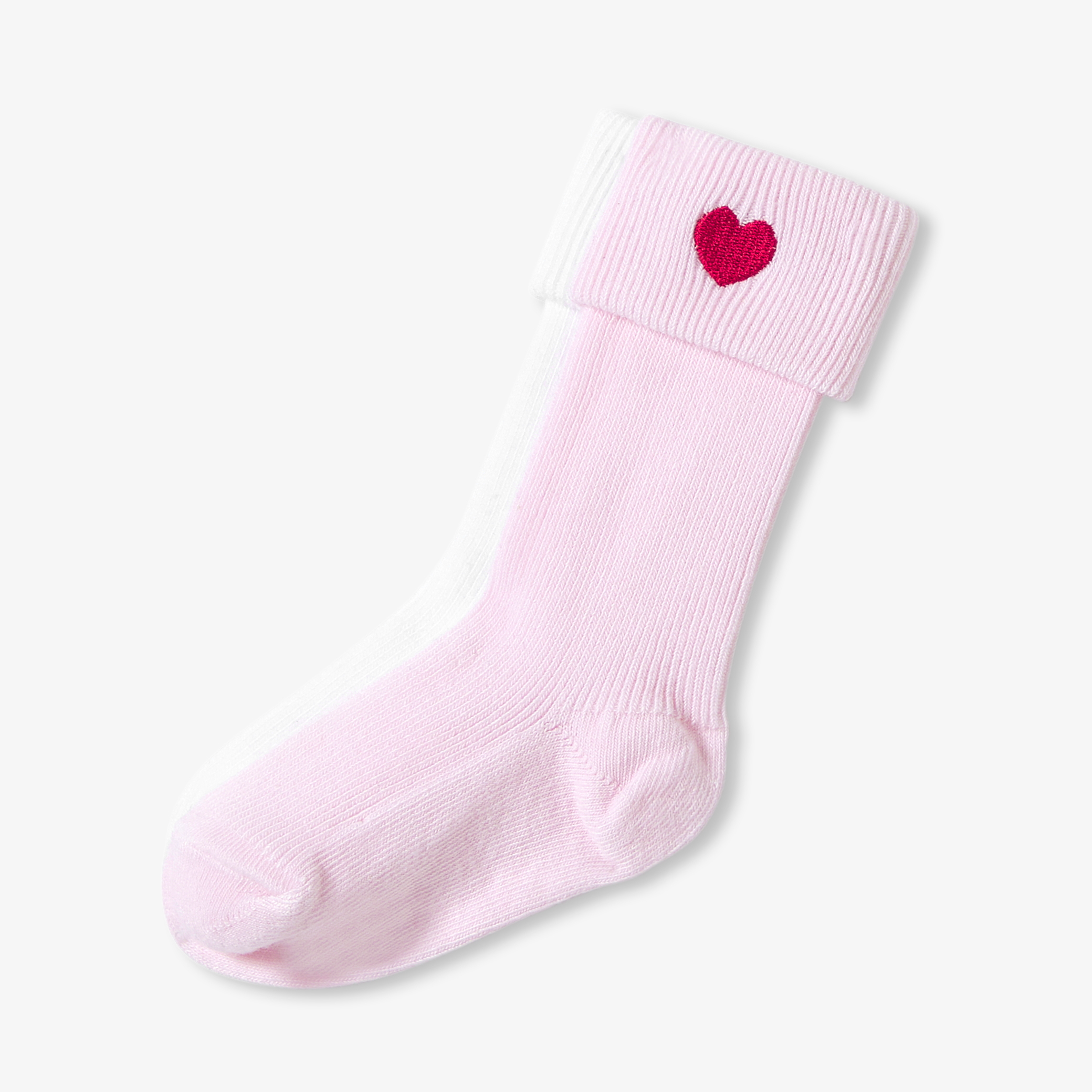Jacadi - Conjunto de meias bebé para meninas - ROSA/BRANCO - Presente de nascimento ideal