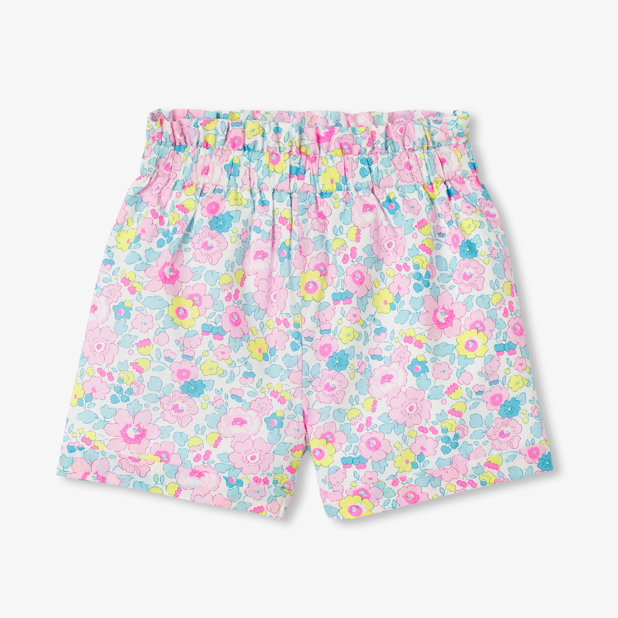 Jacadi - Calções para bebé menina em tecido Liberty - BRANCO/MÚLTICO