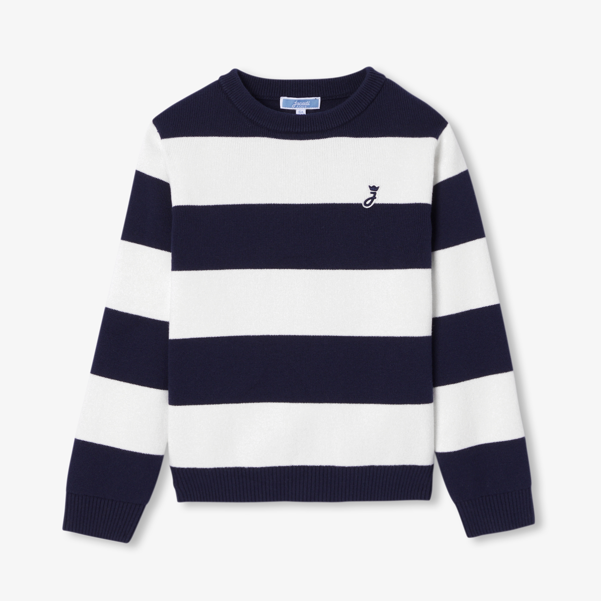 Jacadi - Camisola menino de algodão às riscas - BRUTO/MARINHO