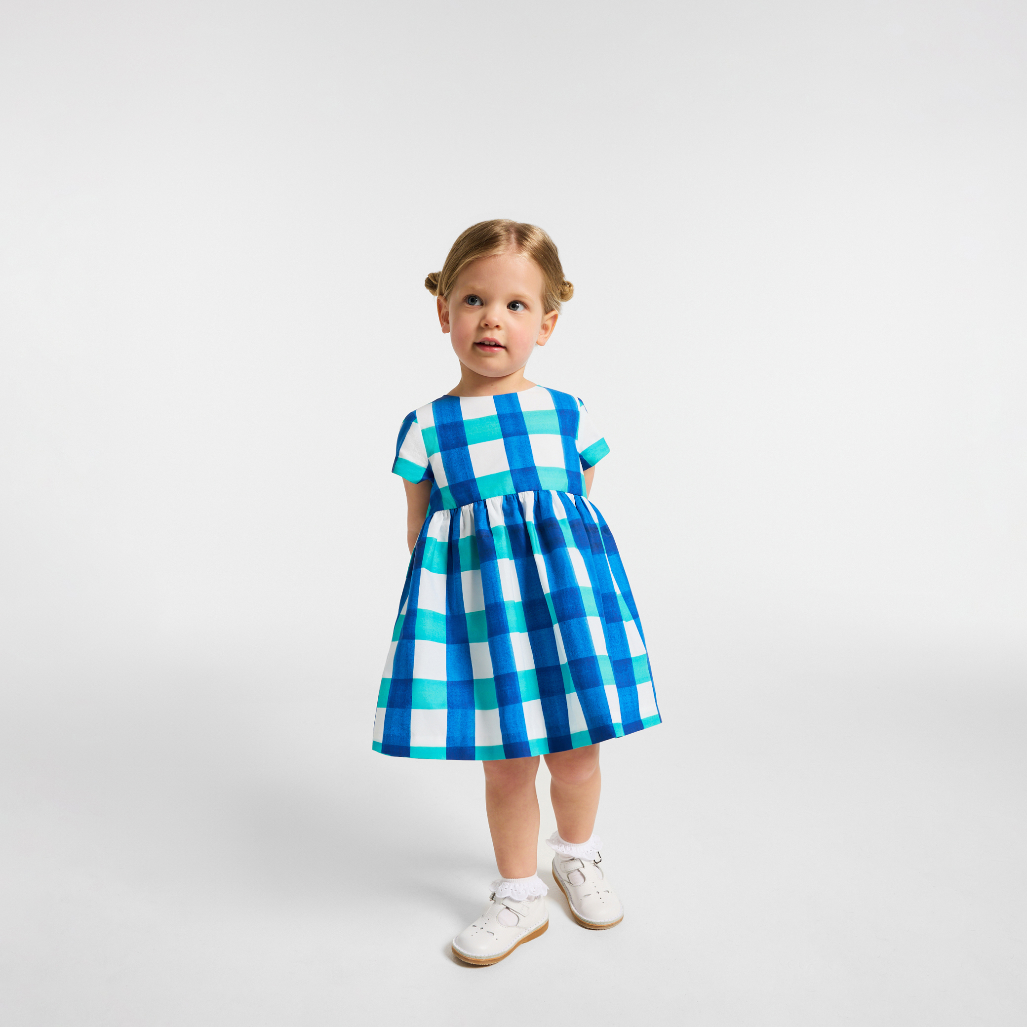 Jacadi - Vestido manga curta bebé menina - BRANCO/MÚLTICO