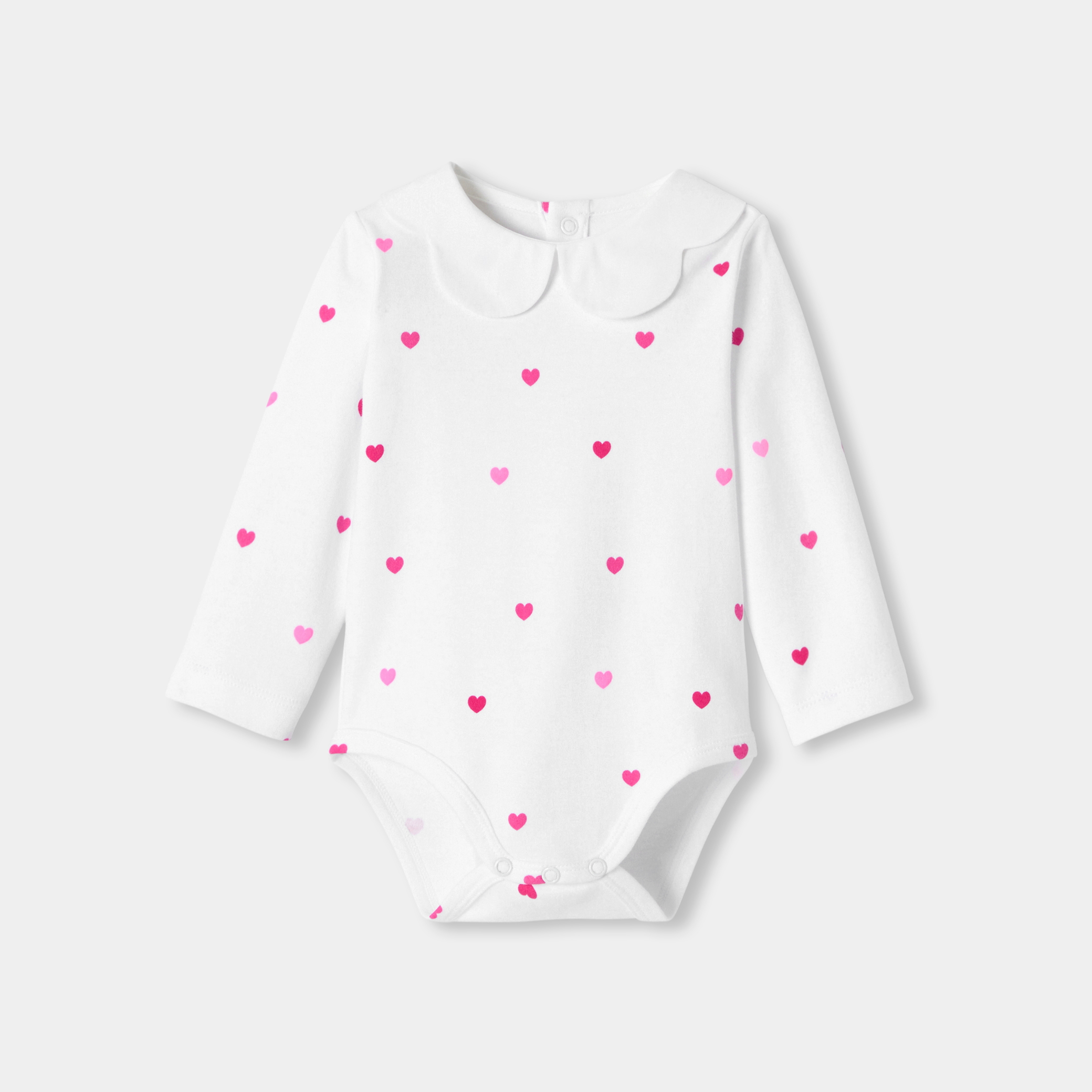 Jacadi - Body bebé menina em algodão interlock - BRANCO JACADI