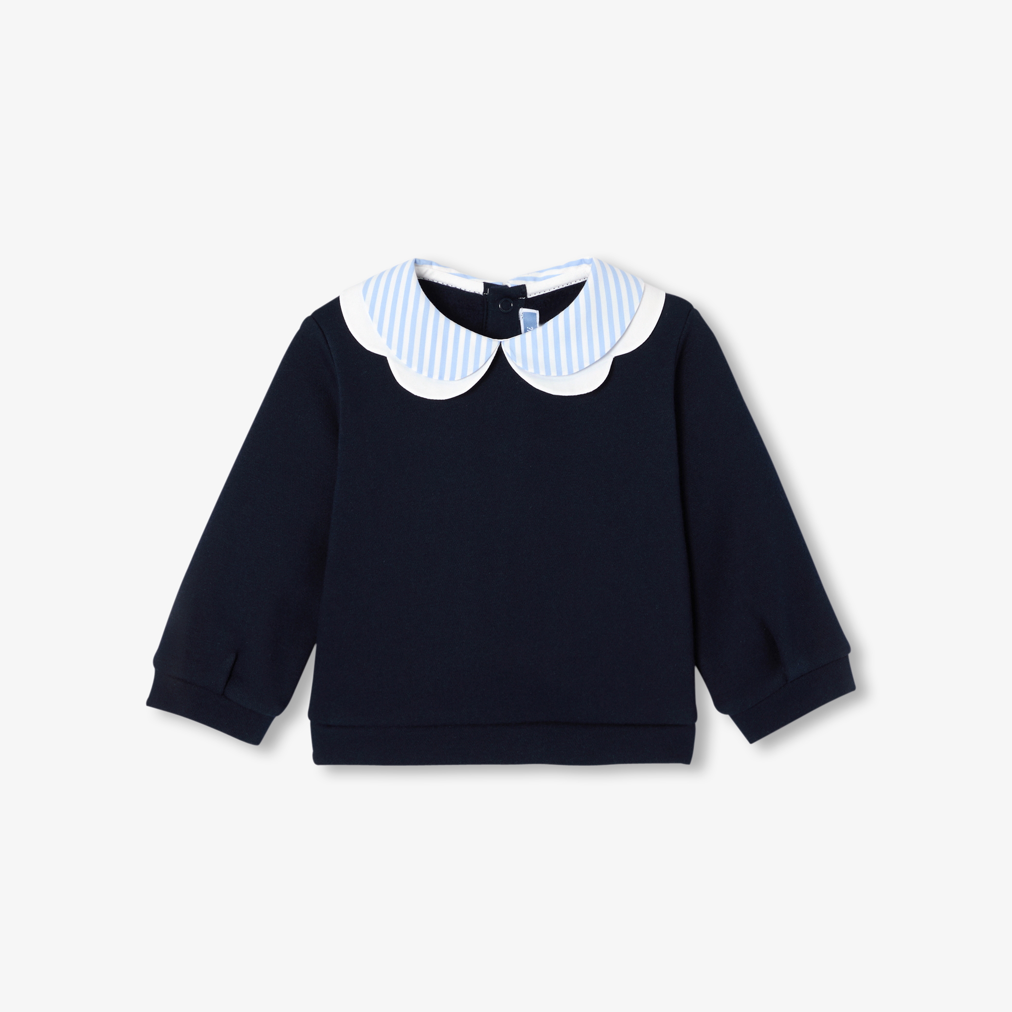 Jacadi - Sweat bebé menina em moletão - MARINHO JACADI