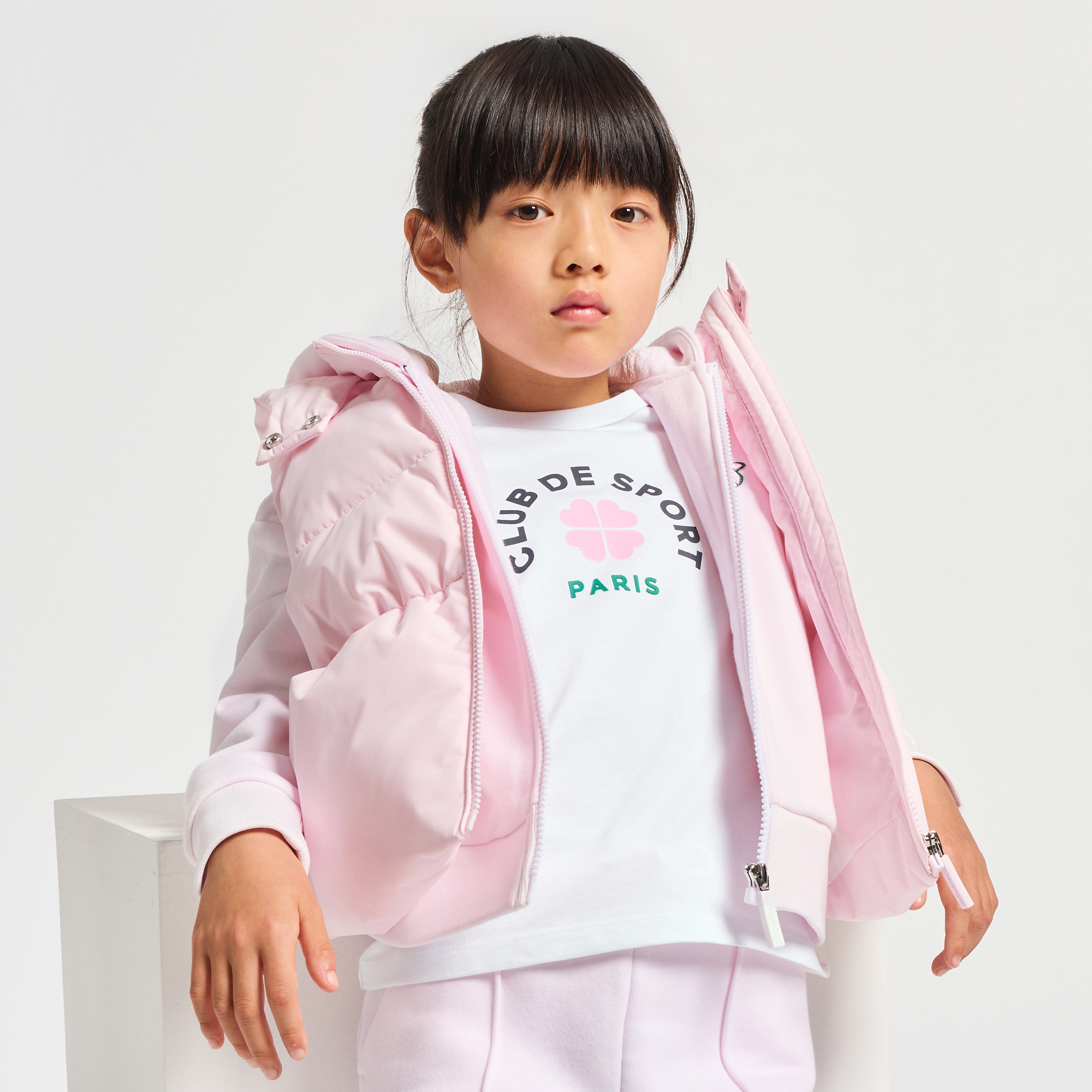 Jacadi - T-shirt de manga curta criança menina - BRANCO JACADI
