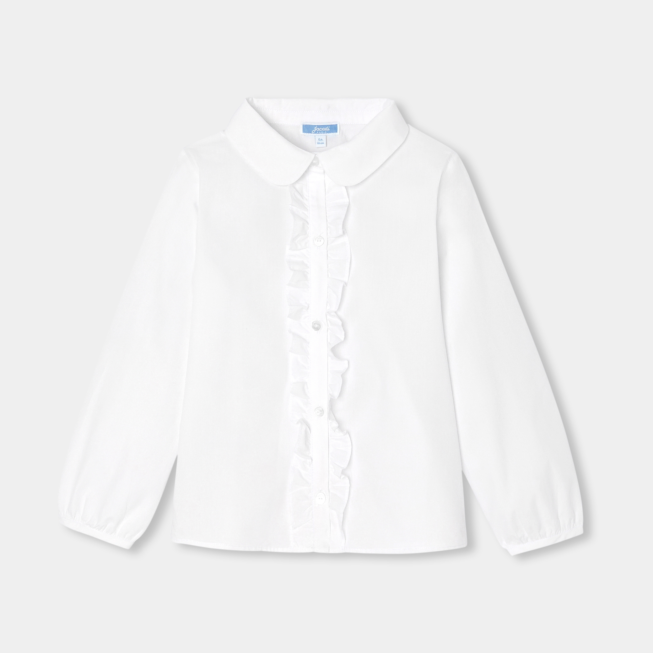 Jacadi - Camisa menina em popelina - BRANCO JACADI