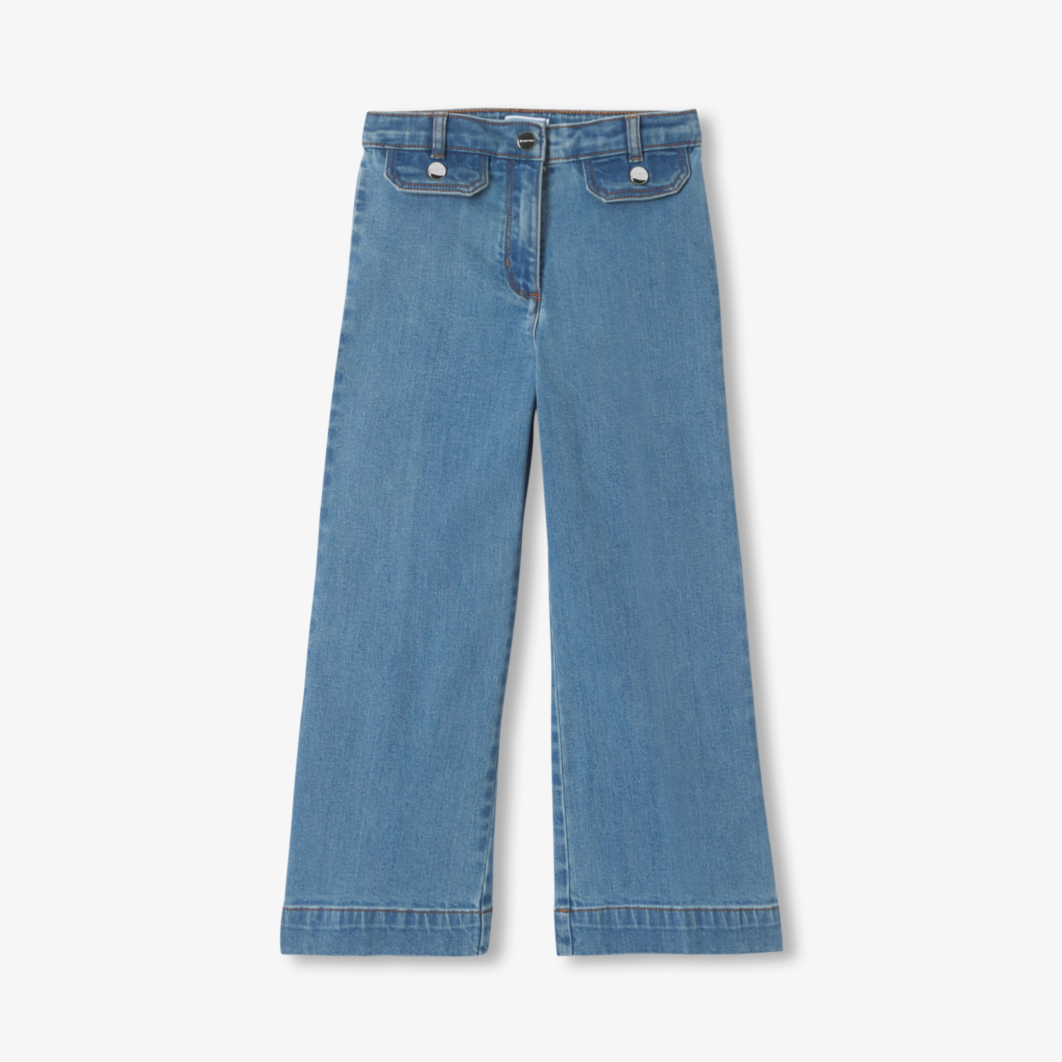 Jacadi - Calças de ganga retas menina - DENIM CLARO