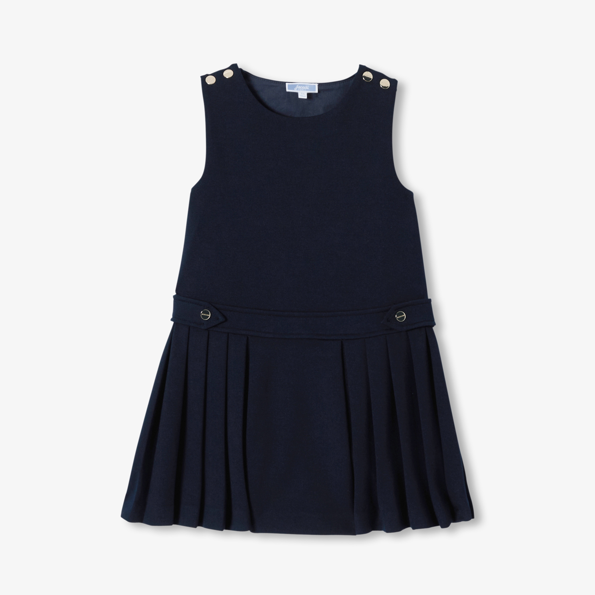 Jacadi - Vestido de alças menina em malha Milano - MARINHO JACADI