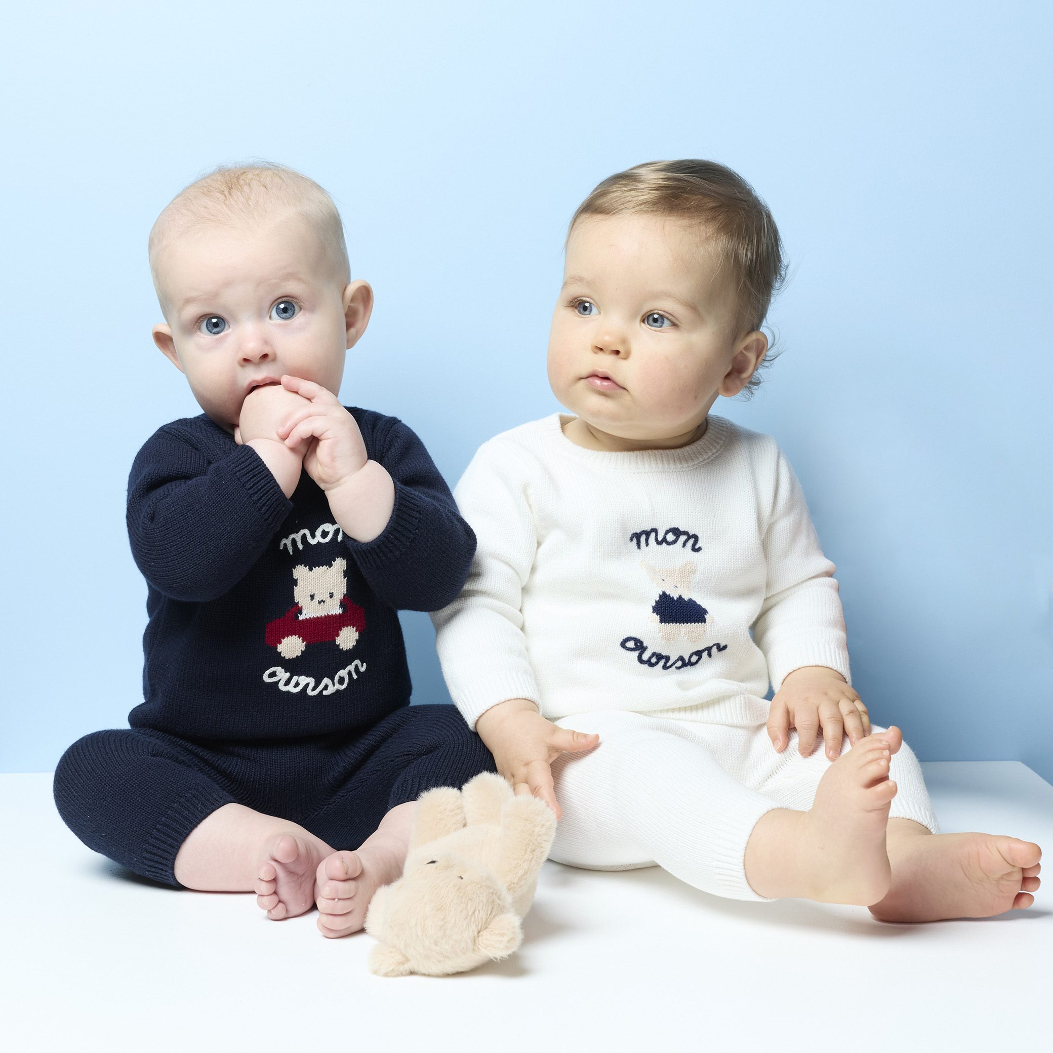 Jacadi - Conjunto conforto de bebé em malha jersey - MARINHO CLARO - Presente de nascimento ideal