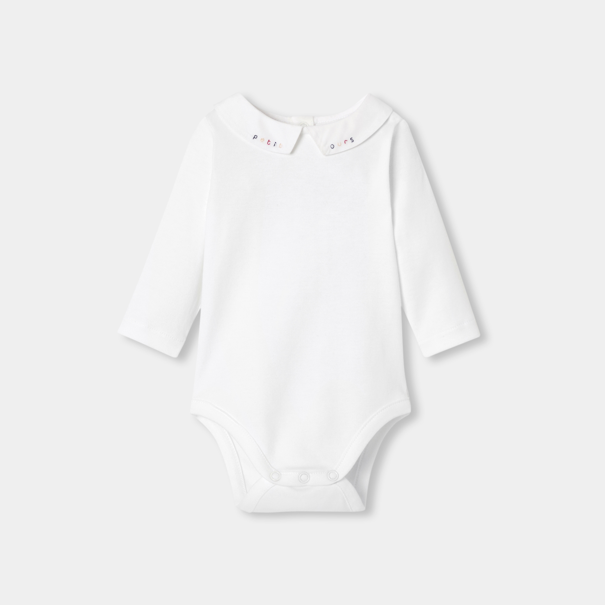 Jacadi - Body de bebé menino de mangas compridas - BRANCO JACADI