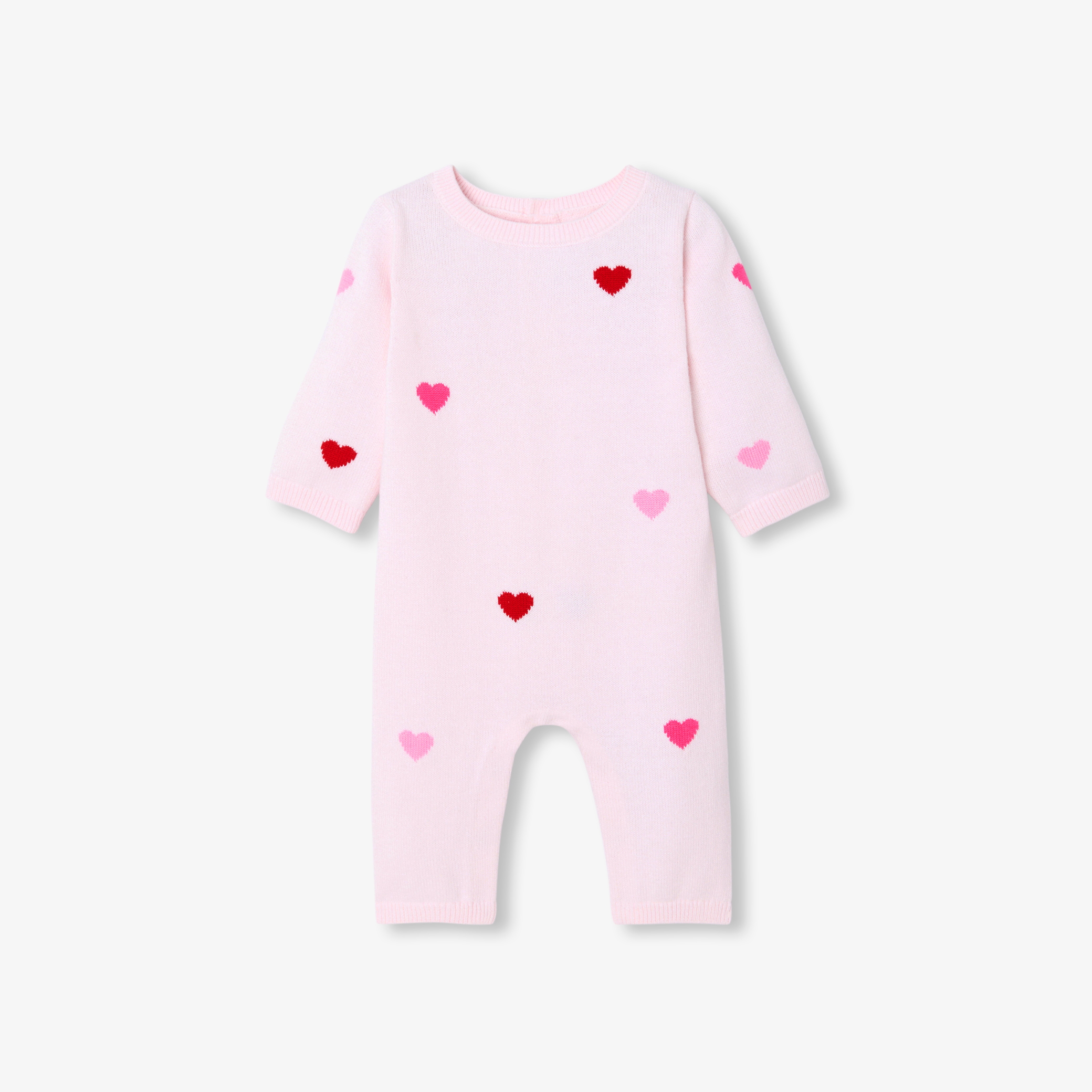 Jacadi - Macacão de manga comprida para bebé menina em algodão - ROSA/MÚLTICO - Presente de nascimento ideal